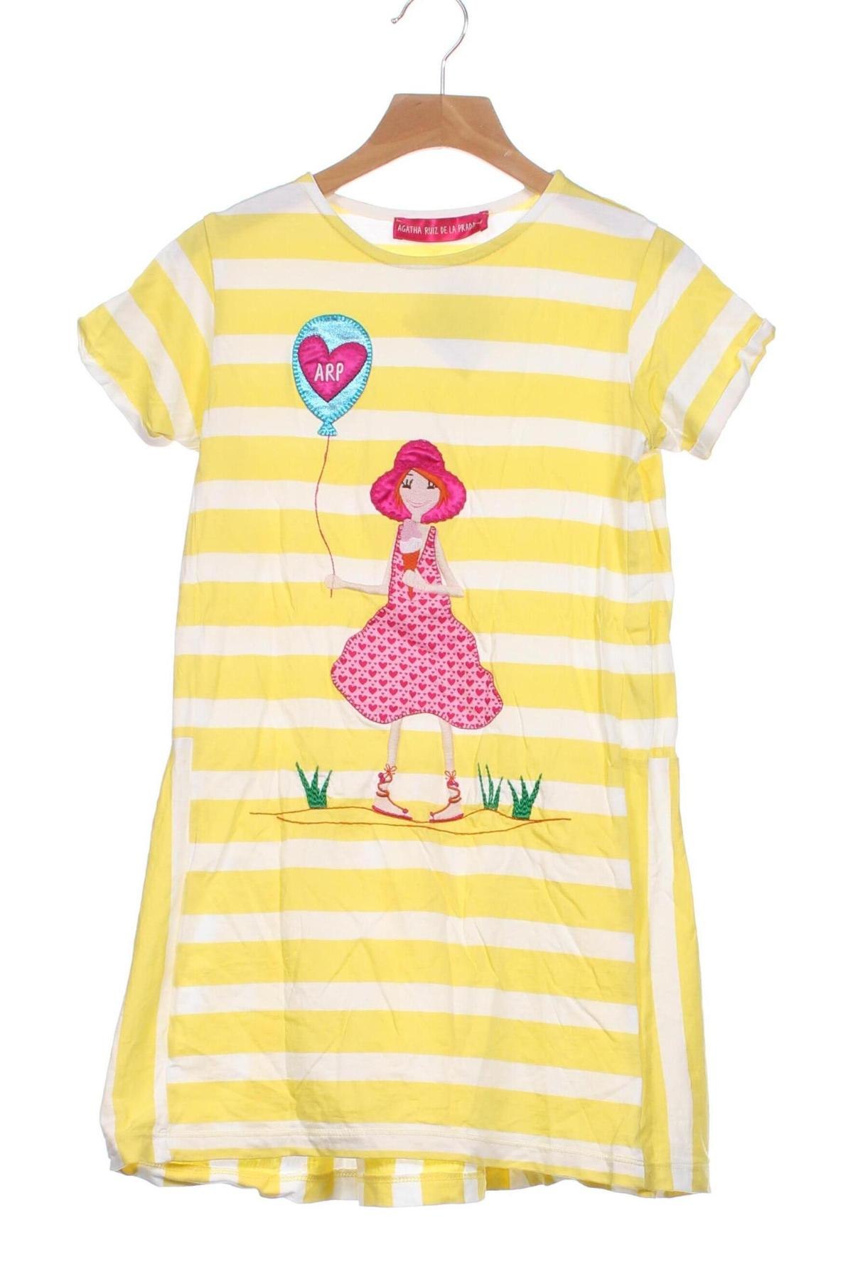 Kinderkleid Agatha Ruiz De La Prada, Größe 7-8y/ 128-134 cm, Farbe Gelb, Preis € 9,99