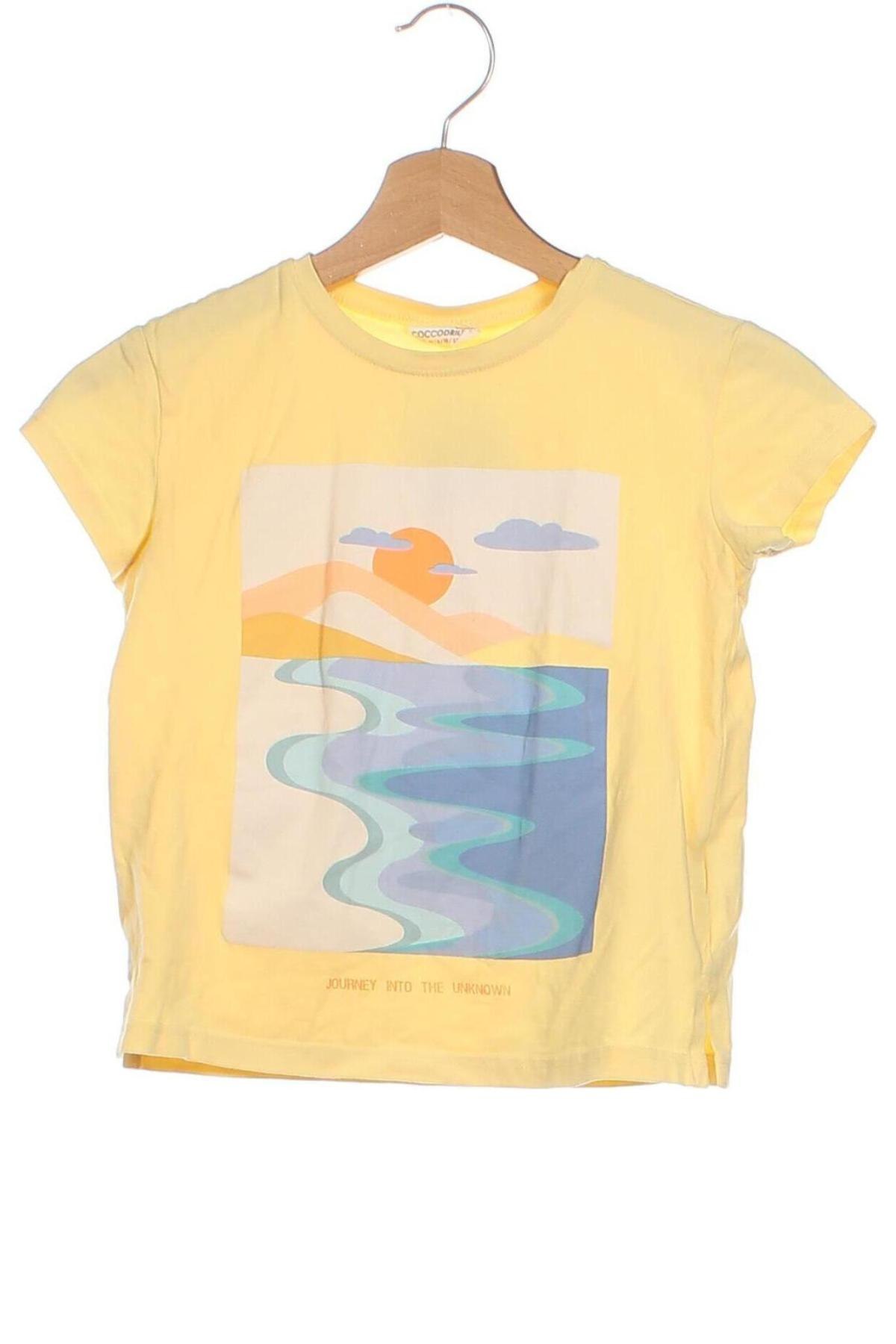 Kinder T-Shirt Coccodrillo, Größe 7-8y/ 128-134 cm, Farbe Gelb, Preis € 5,29