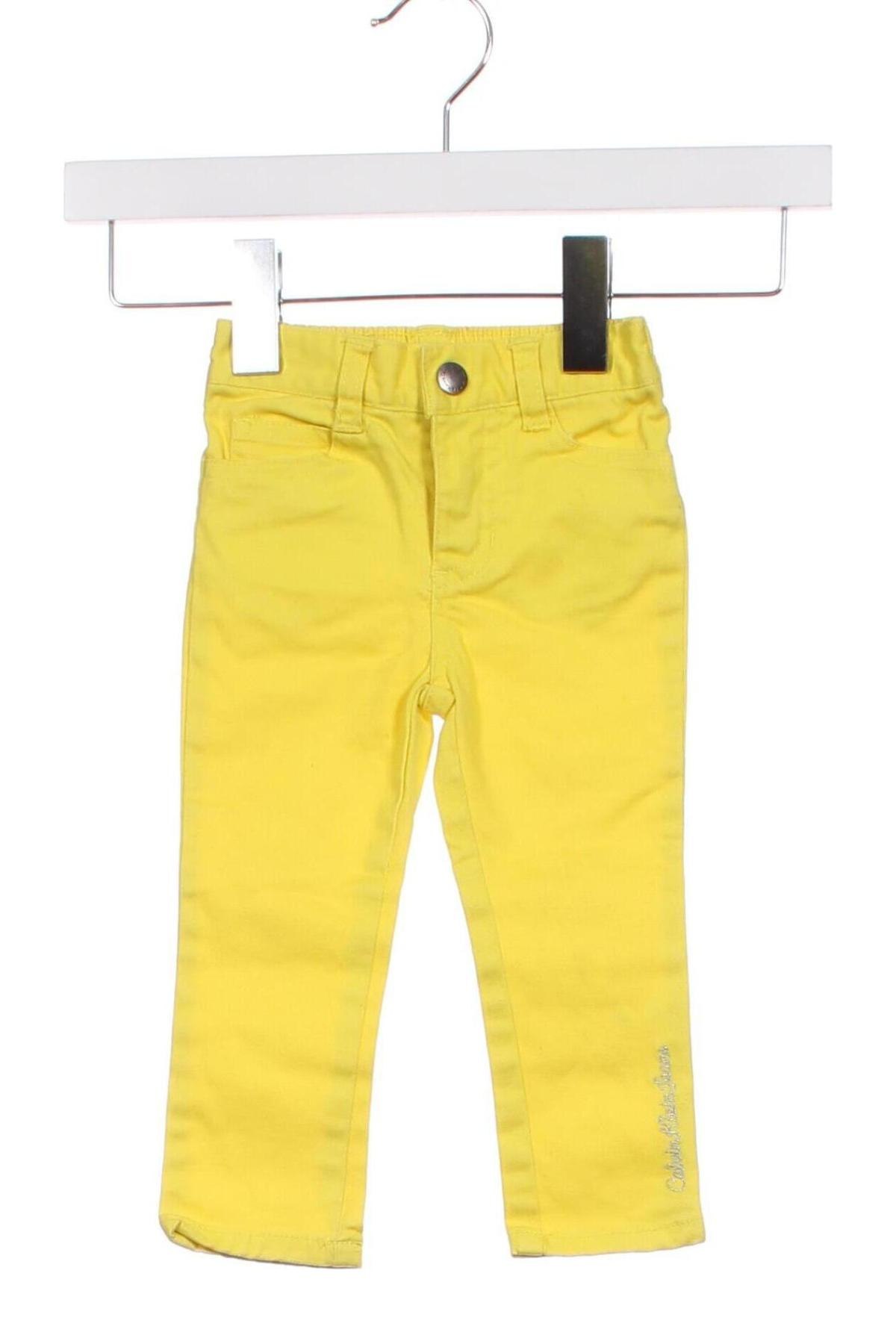 Παιδικά τζίν Calvin Klein Jeans, Μέγεθος 12-18m/ 80-86 εκ., Χρώμα Κίτρινο, Τιμή 24,55 €