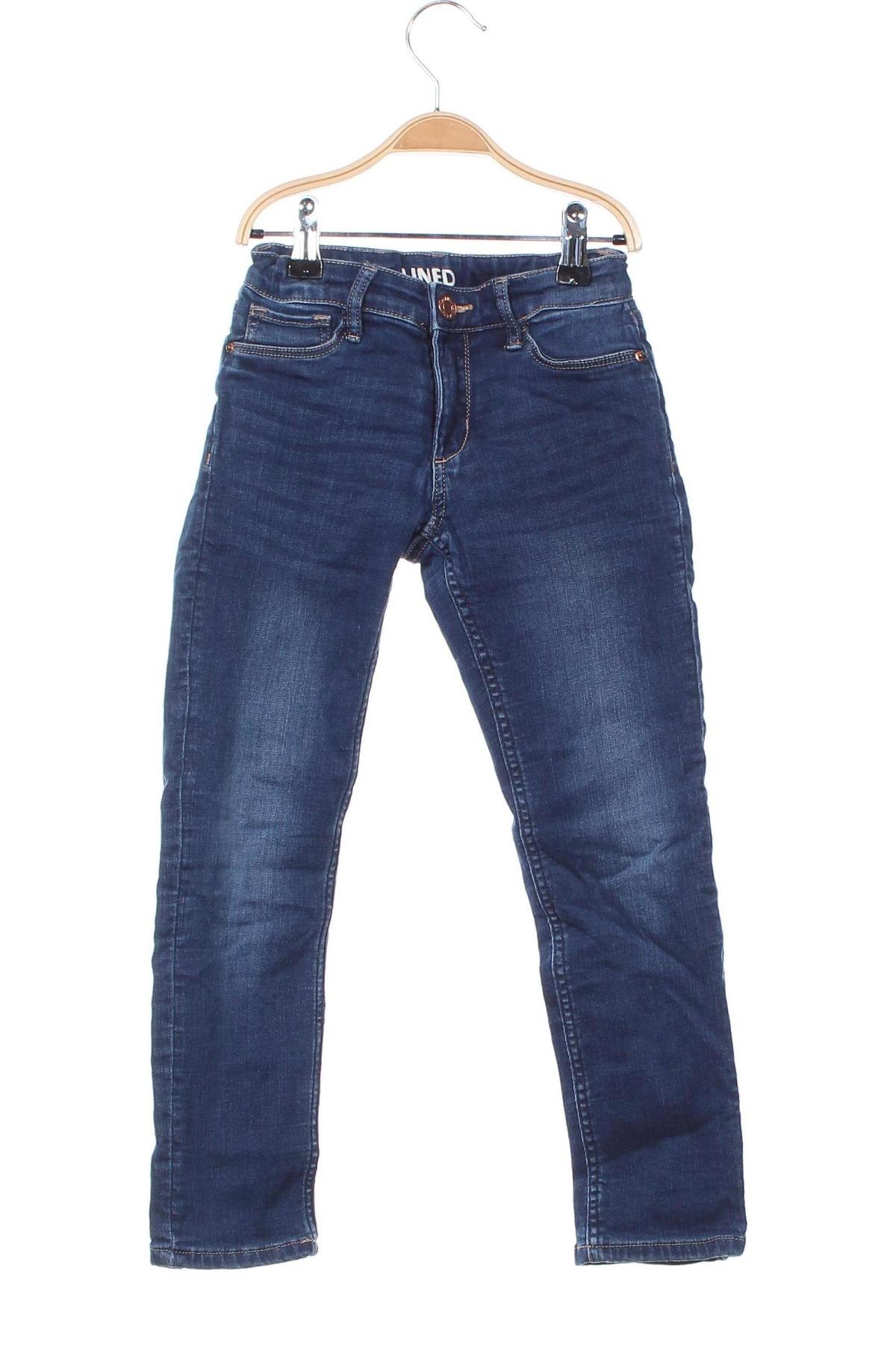 Kinderjeans H&M, Größe 6-7y/ 122-128 cm, Farbe Blau, Preis 9,49 €