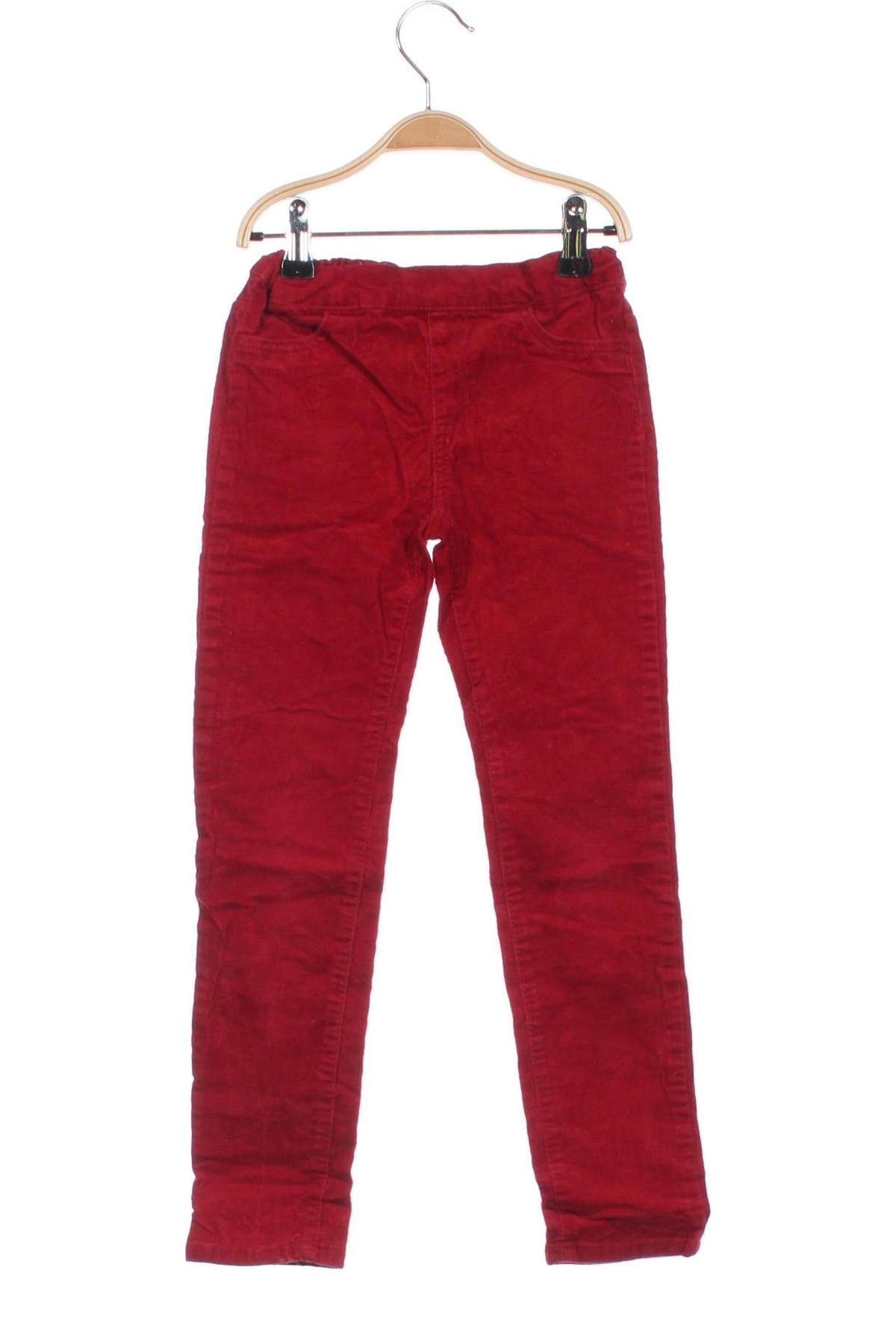 Pantaloni de catifea reiată, pentru copii H&M, Mărime 6-7y/ 122-128 cm, Culoare Roșu, Preț 35,99 Lei