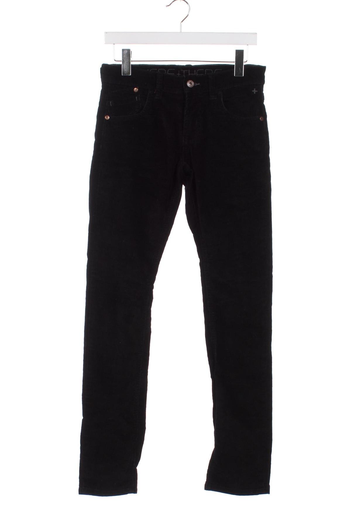 Pantaloni de catifea reiată, pentru copii Here+There, Mărime 12-13y/ 158-164 cm, Culoare Negru, Preț 32,99 Lei