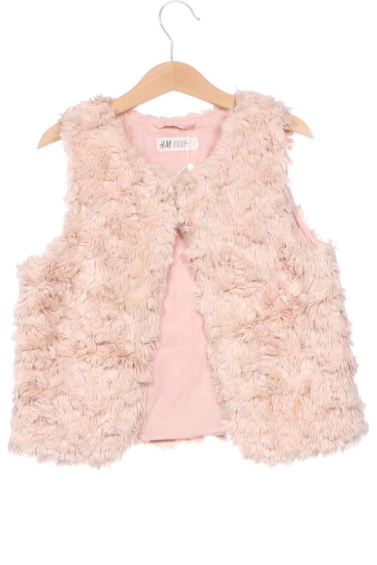 Kinderweste H&M, Größe 6-7y/ 122-128 cm, Farbe Rosa, Preis 7,99 €