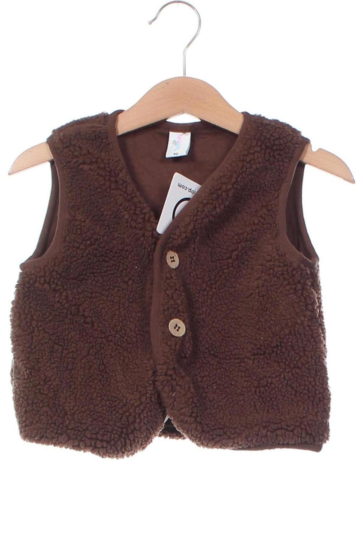 Kinderweste Topomini, Größe 18-24m/ 86-98 cm, Farbe Braun, Preis € 6,49