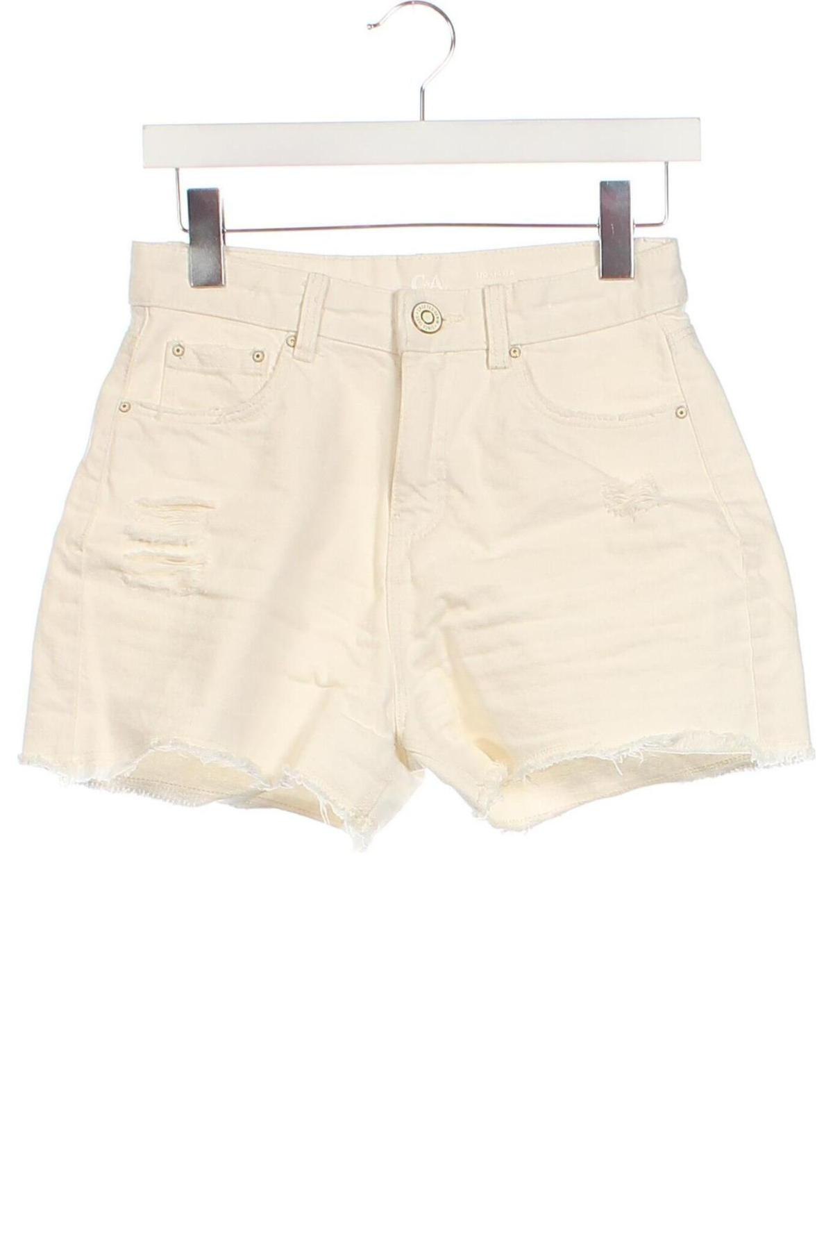 Kinder Shorts C&A, Größe 14-15y/ 168-170 cm, Farbe Weiß, Preis 5,99 €