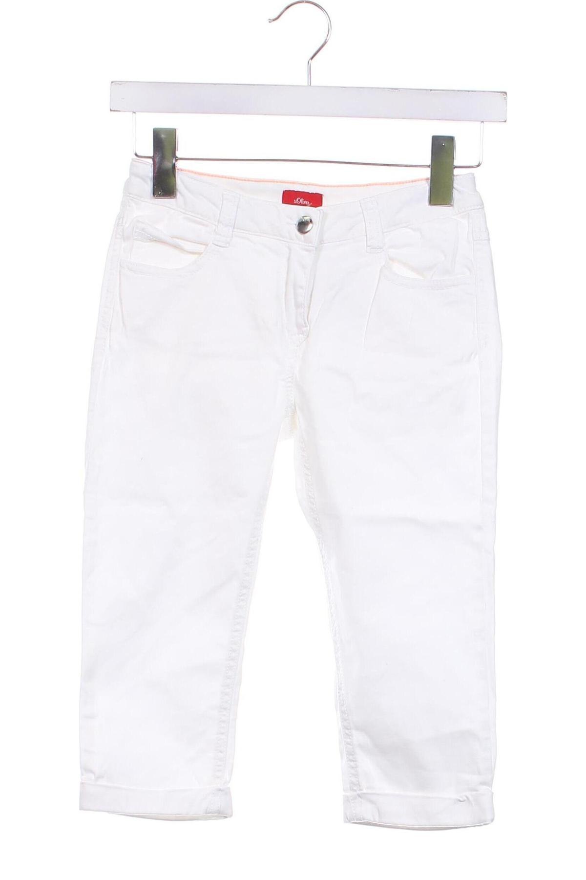 Pantaloni pentru copii S.Oliver, Mărime 10-11y/ 146-152 cm, Culoare Alb, Preț 63,25 Lei