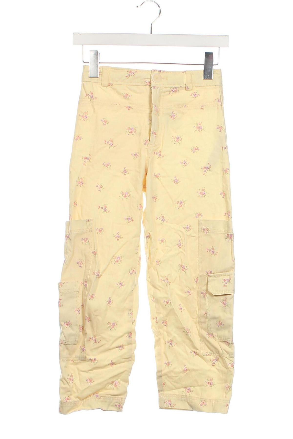 Pantaloni pentru copii Zara, Mărime 10-11y/ 146-152 cm, Culoare Galben, Preț 22,99 Lei