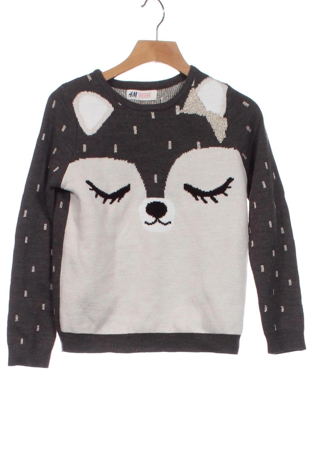 Kinderpullover H&M, Größe 6-7y/ 122-128 cm, Farbe Grau, Preis € 5,99