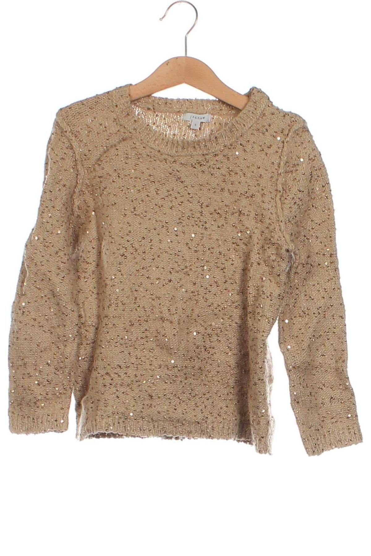 Kinderpullover Jigsaw, Größe 4-5y/ 110-116 cm, Farbe Beige, Preis 16,99 €