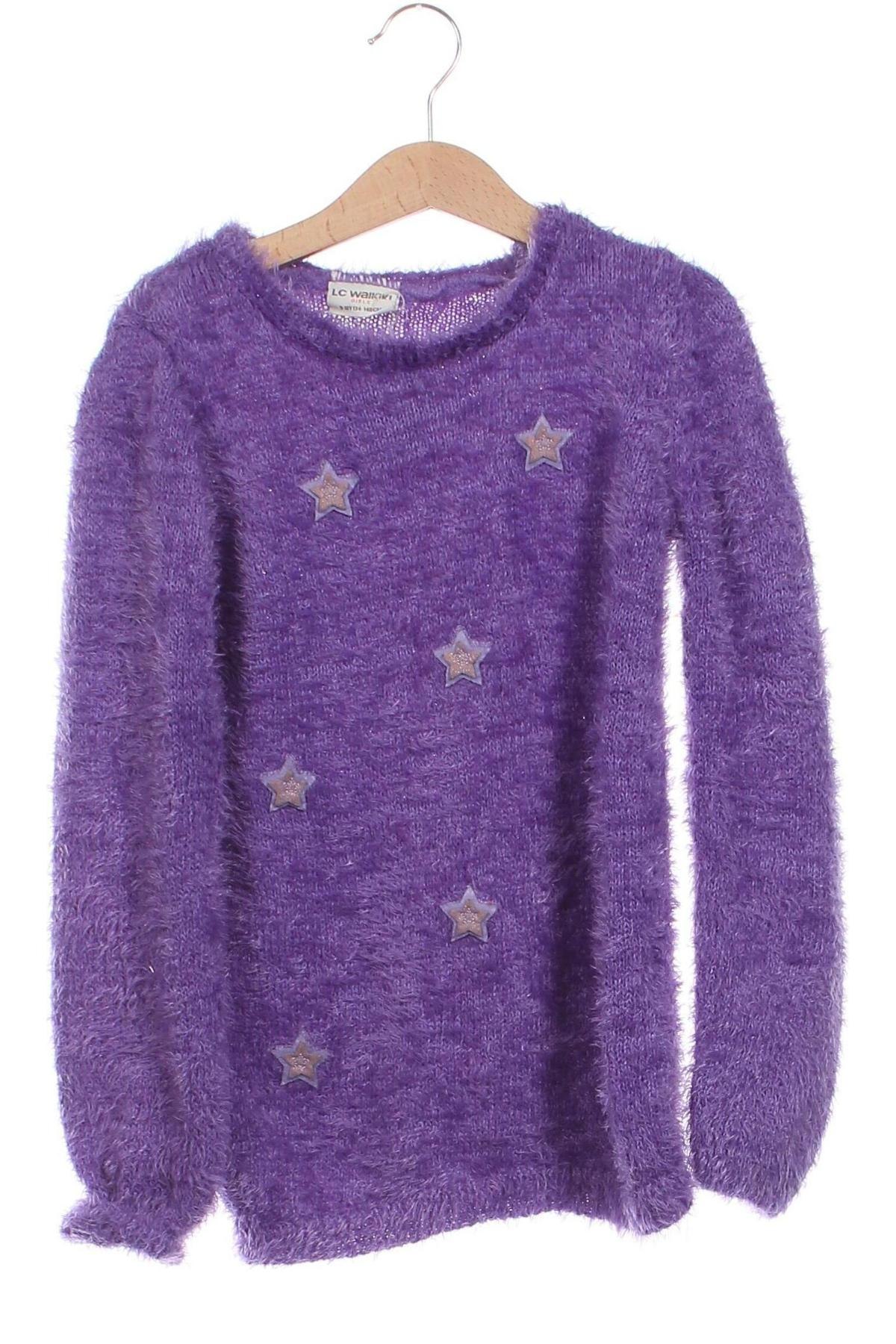 Dziecięcy sweter LCW, Rozmiar 8-9y/ 134-140 cm, Kolor Fioletowy, Cena 25,99 zł