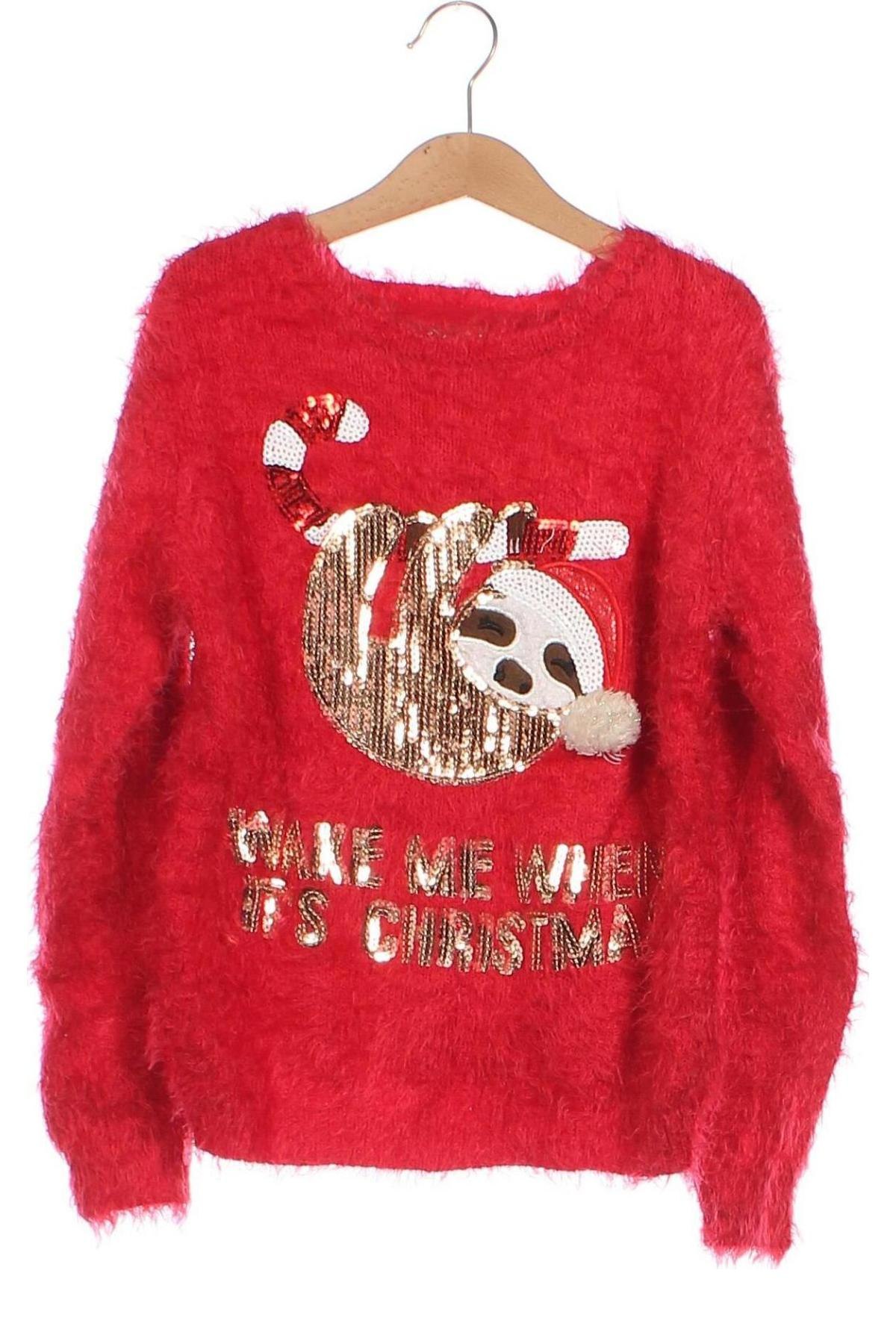 Kinderpullover Primark, Größe 7-8y/ 128-134 cm, Farbe Rot, Preis € 6,49