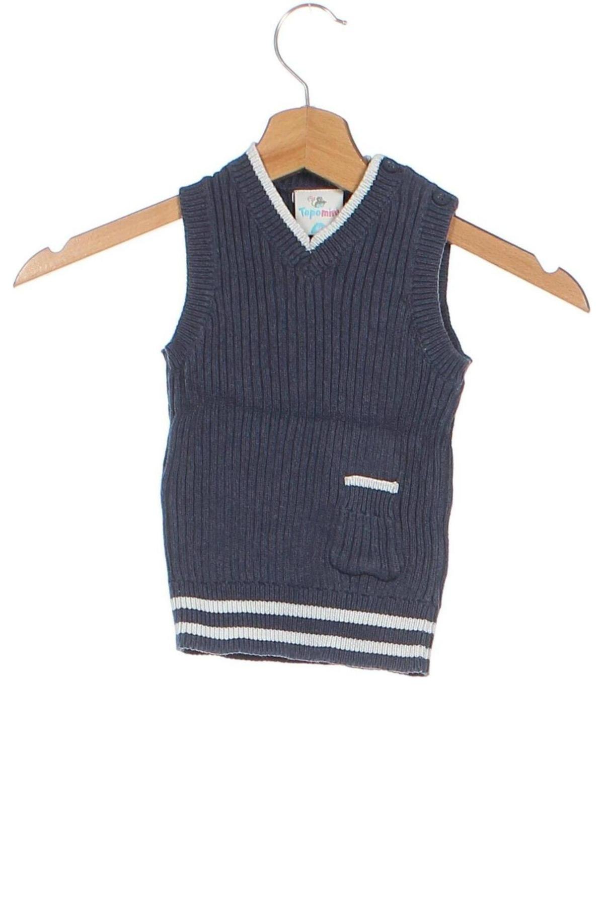 Kinderpullover Topomini, Größe 12-18m/ 80-86 cm, Farbe Blau, Preis 8,99 €