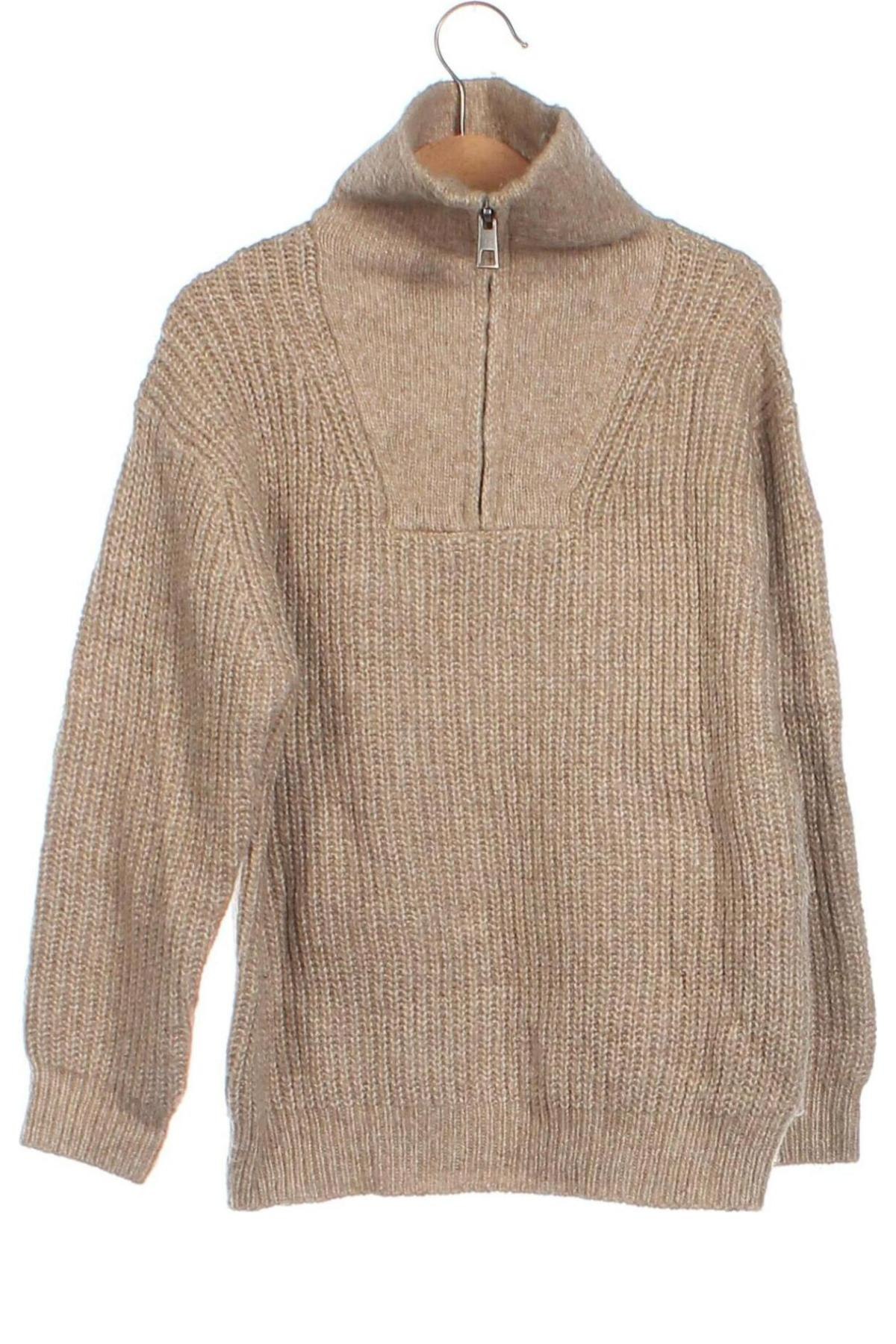 Kinderpullover Zara, Größe 6-7y/ 122-128 cm, Farbe Beige, Preis € 6,99