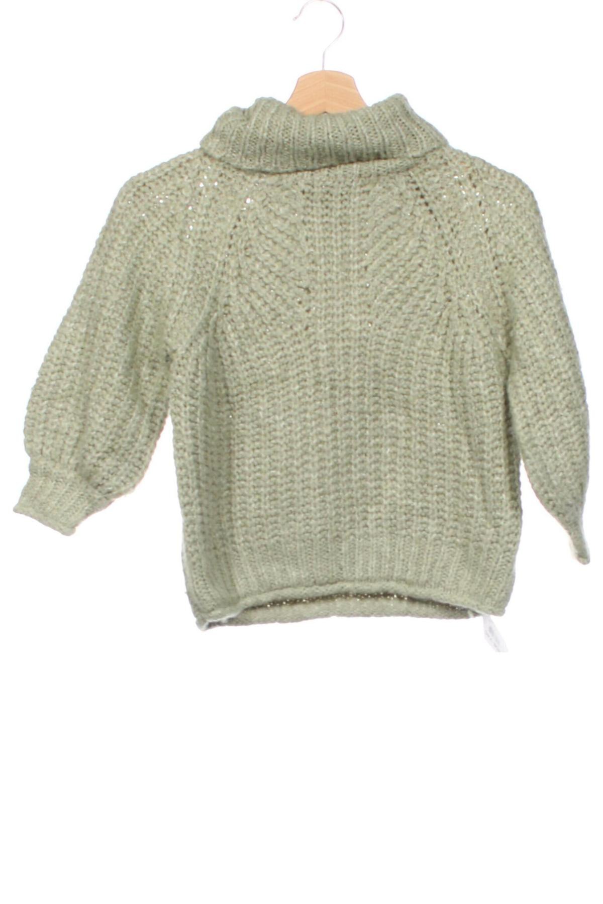 Kinderpullover Zara, Größe 7-8y/ 128-134 cm, Farbe Grün, Preis 6,99 €