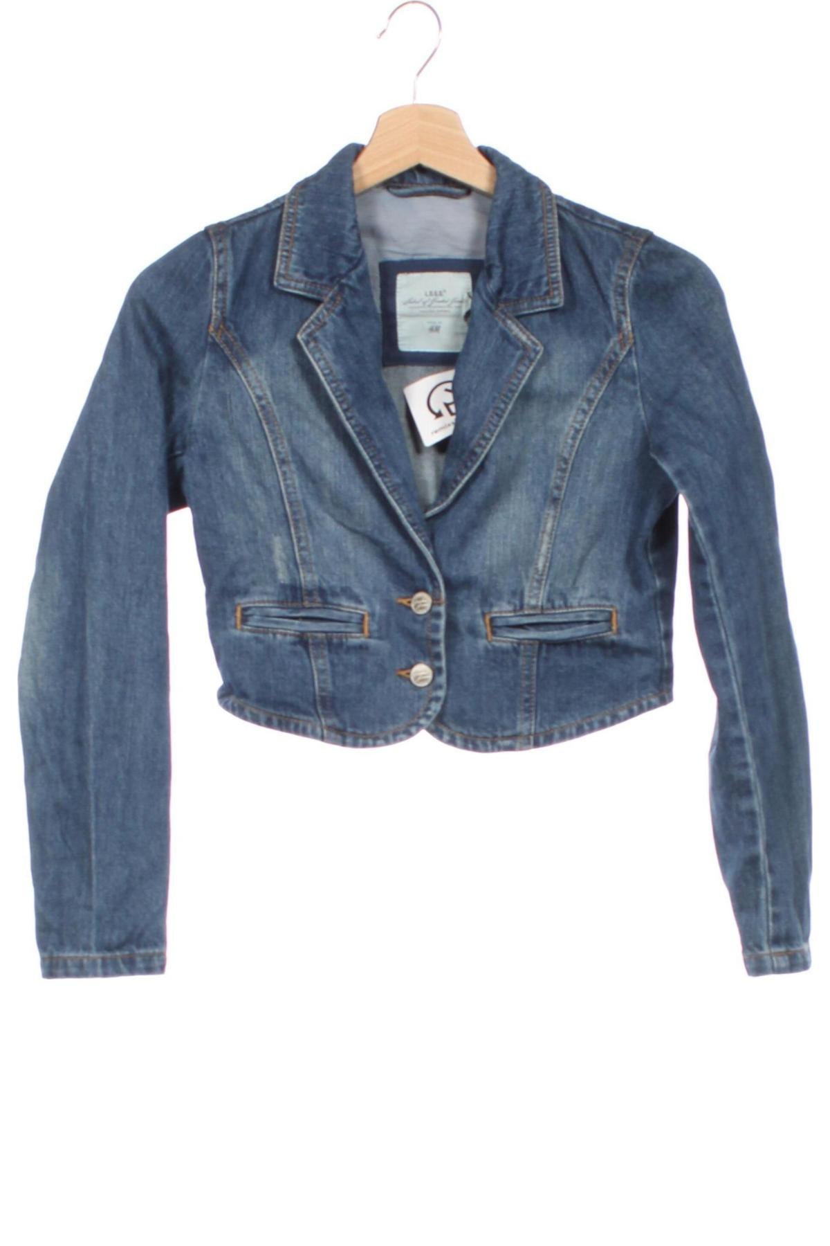 Kinder Jeansjacke H&M L.O.G.G., Größe 10-11y/ 146-152 cm, Farbe Blau, Preis 7,99 €