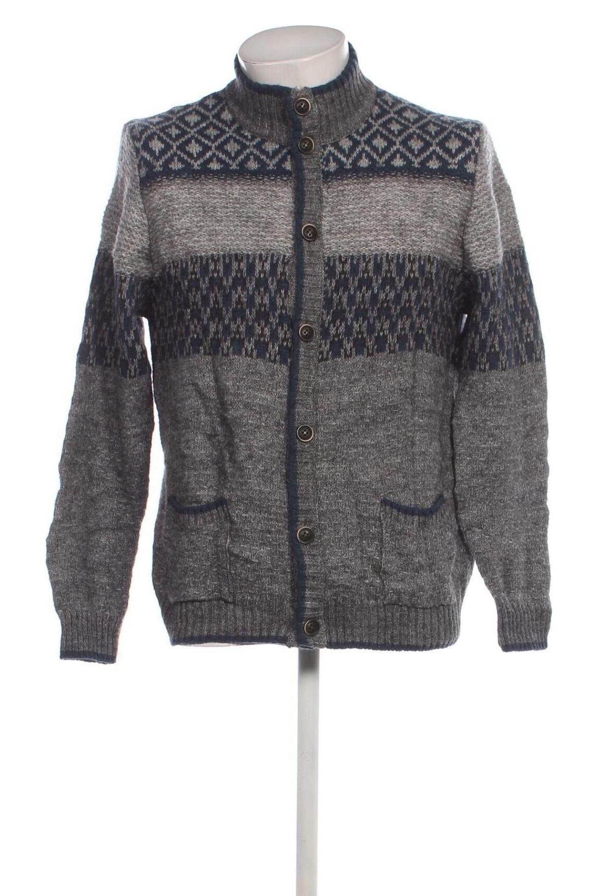 Herren Strickjacke, Größe L, Farbe Grau, Preis € 12,99