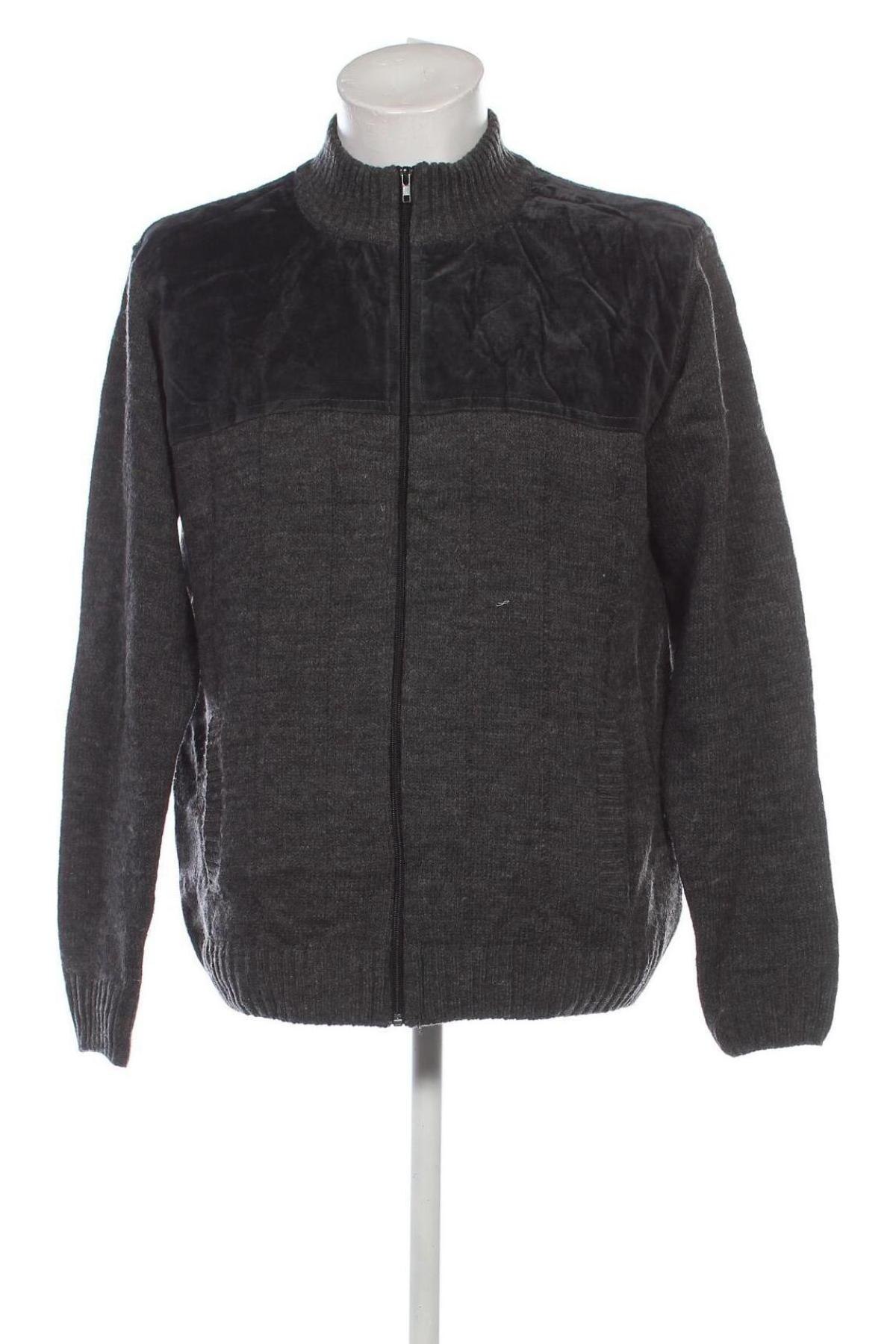 Herren Strickjacke Damart, Größe L, Farbe Grau, Preis € 9,99