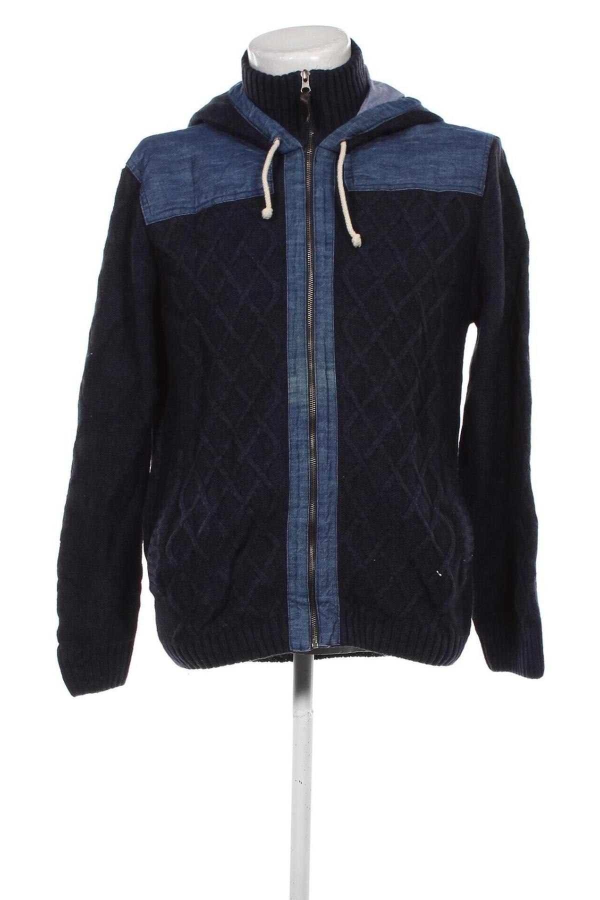 Herren Strickjacke Mexx, Größe L, Farbe Blau, Preis 11,99 €