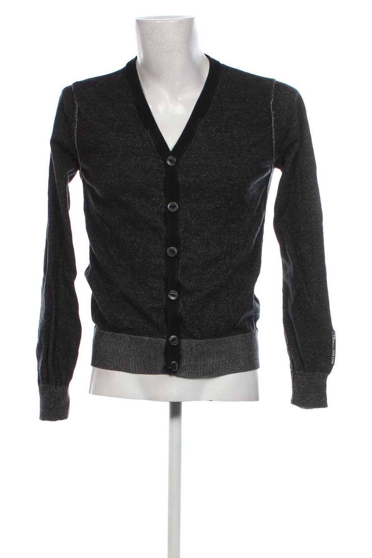 Herren Strickjacke Much More, Größe M, Farbe Schwarz, Preis 6,99 €