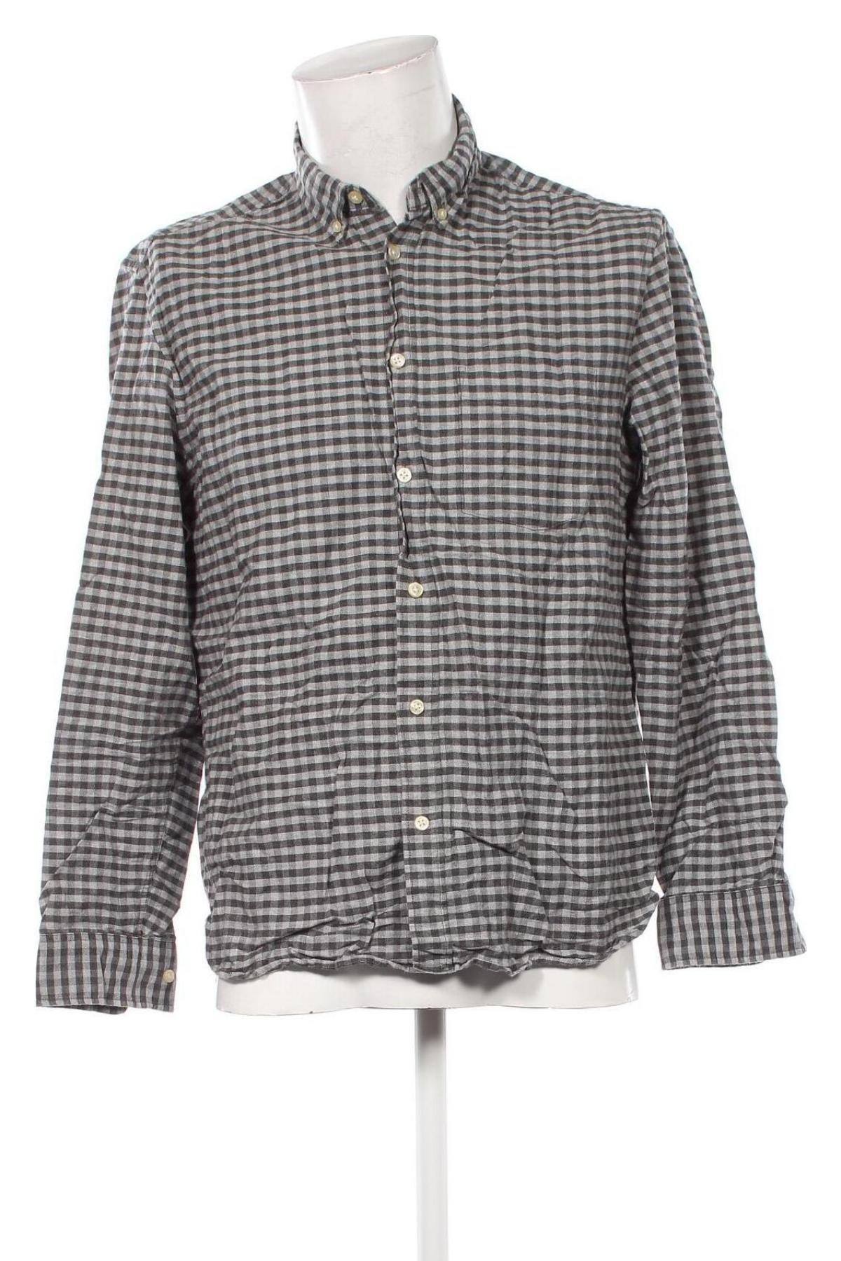 Herrenhemd H&M L.O.G.G., Größe L, Farbe Grau, Preis € 8,49