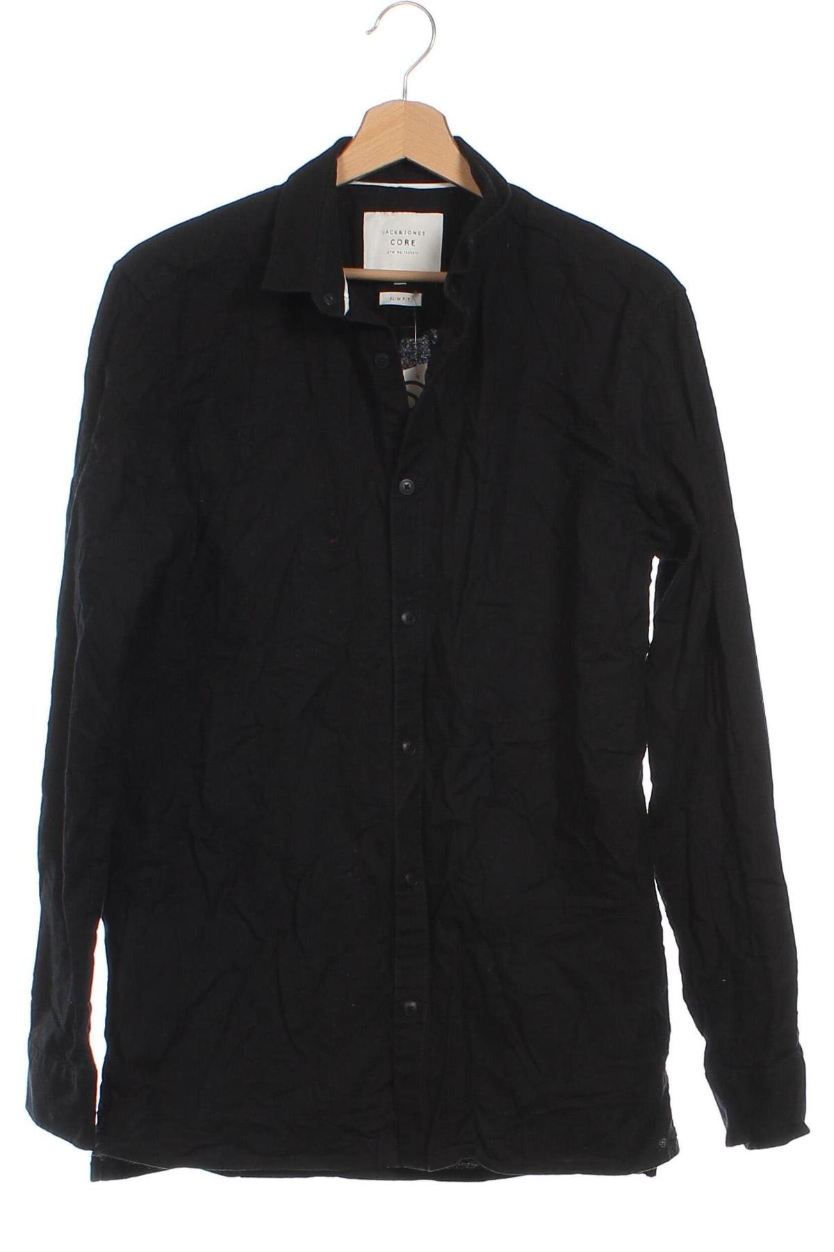 Cămașă de bărbați Jack & Jones, Mărime M, Culoare Negru, Preț 50,99 Lei