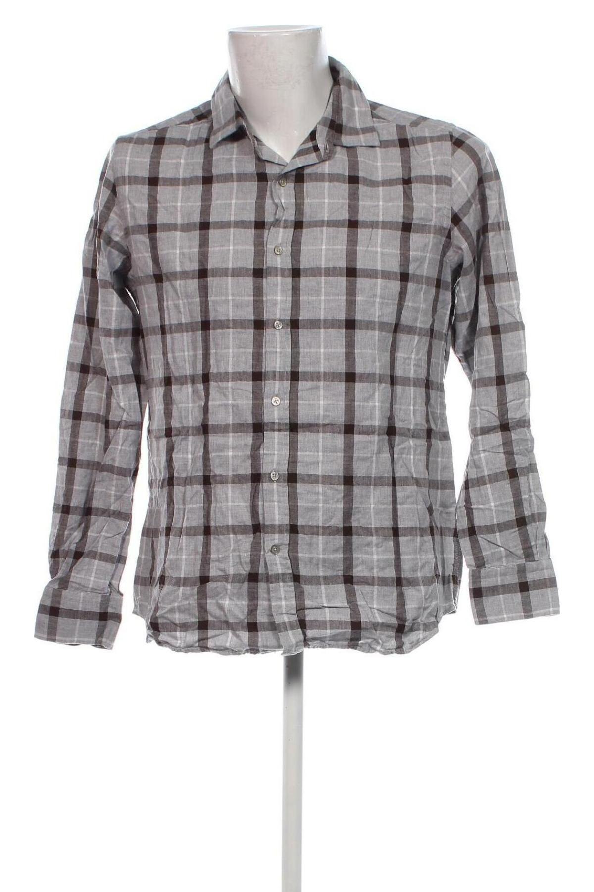 Herrenhemd Massimo Dutti, Größe L, Farbe Grau, Preis € 11,99