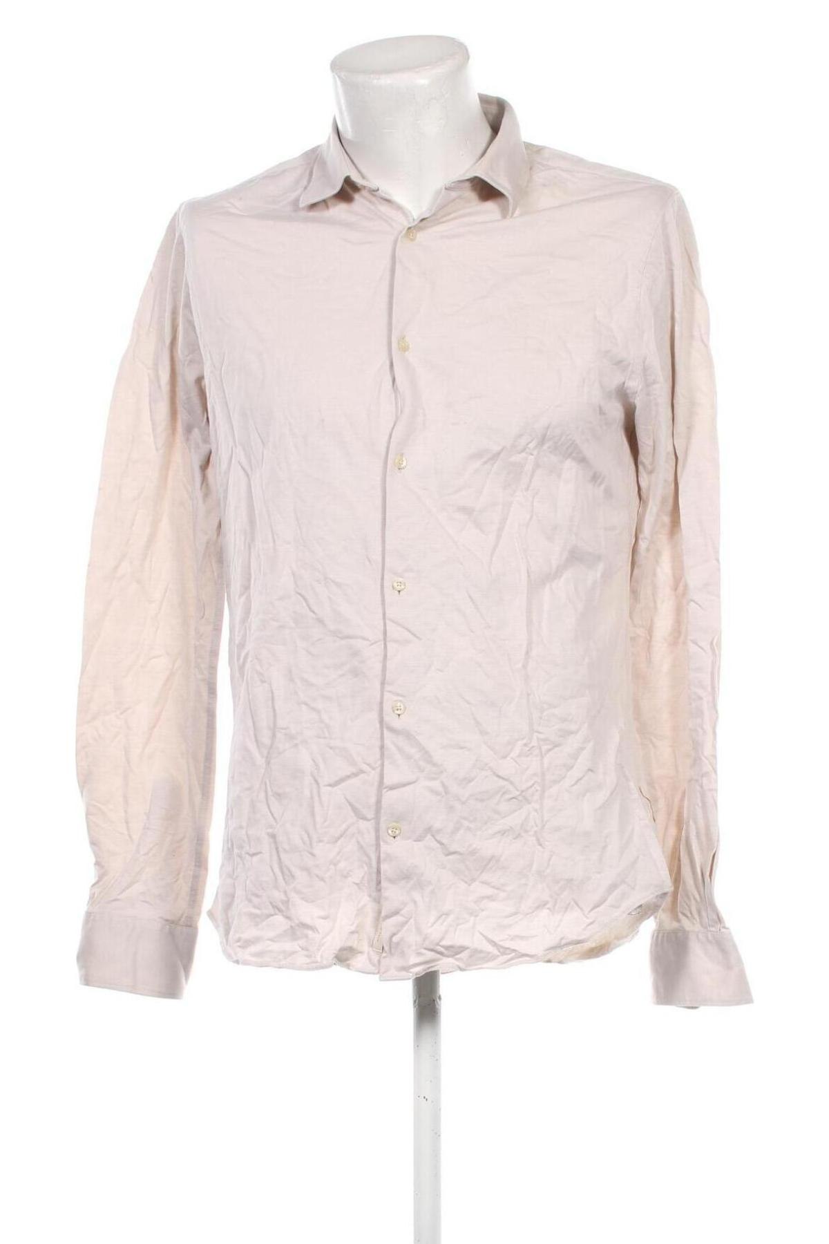 Herrenhemd Scotch & Soda, Größe S, Farbe Beige, Preis € 16,99