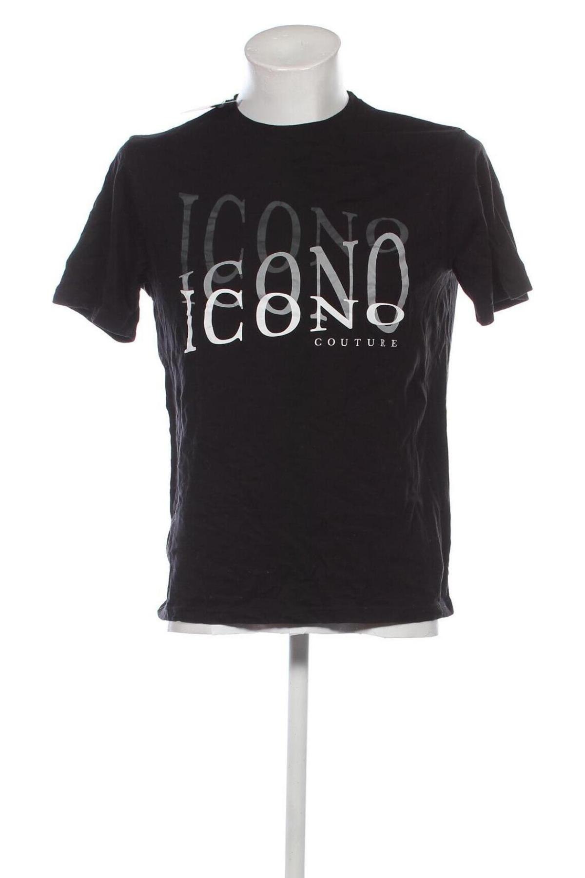 Ανδρικό t-shirt ICONO, Μέγεθος S, Χρώμα Μαύρο, Τιμή 6,99 €