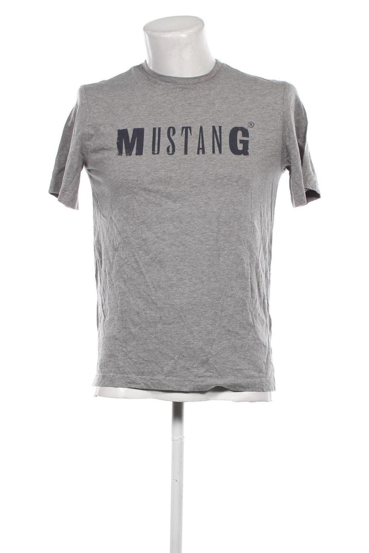 Męski T-shirt Mustang, Rozmiar M, Kolor Szary, Cena 35,99 zł