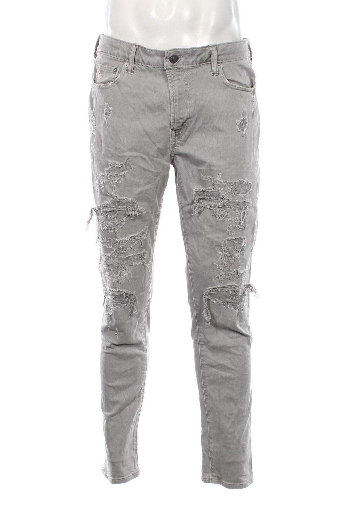 Męskie jeansy American Eagle, Rozmiar L, Kolor Szary, Cena 153,99 zł