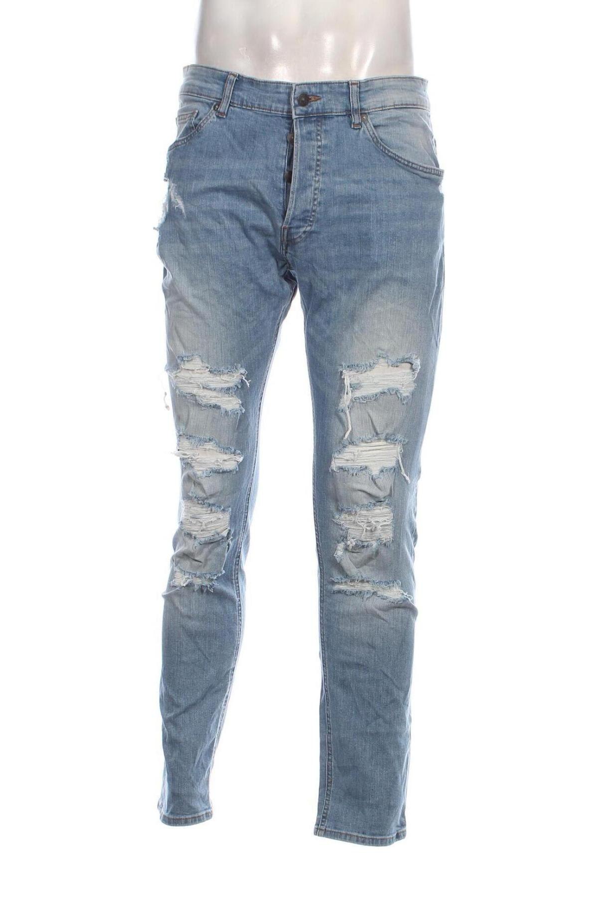 Męskie jeansy H&M Divided, Rozmiar L, Kolor Niebieski, Cena 68,99 zł