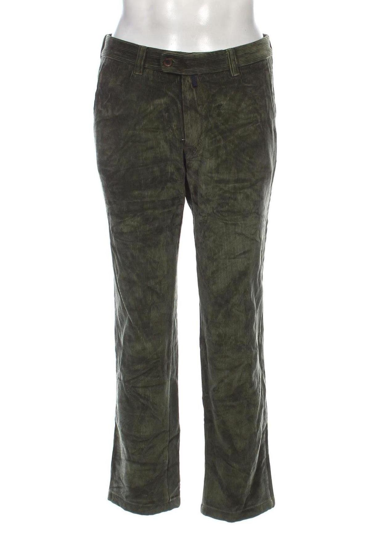 Pantaloni raiați de bărbați Brax, Mărime M, Culoare Verde, Preț 89,99 Lei