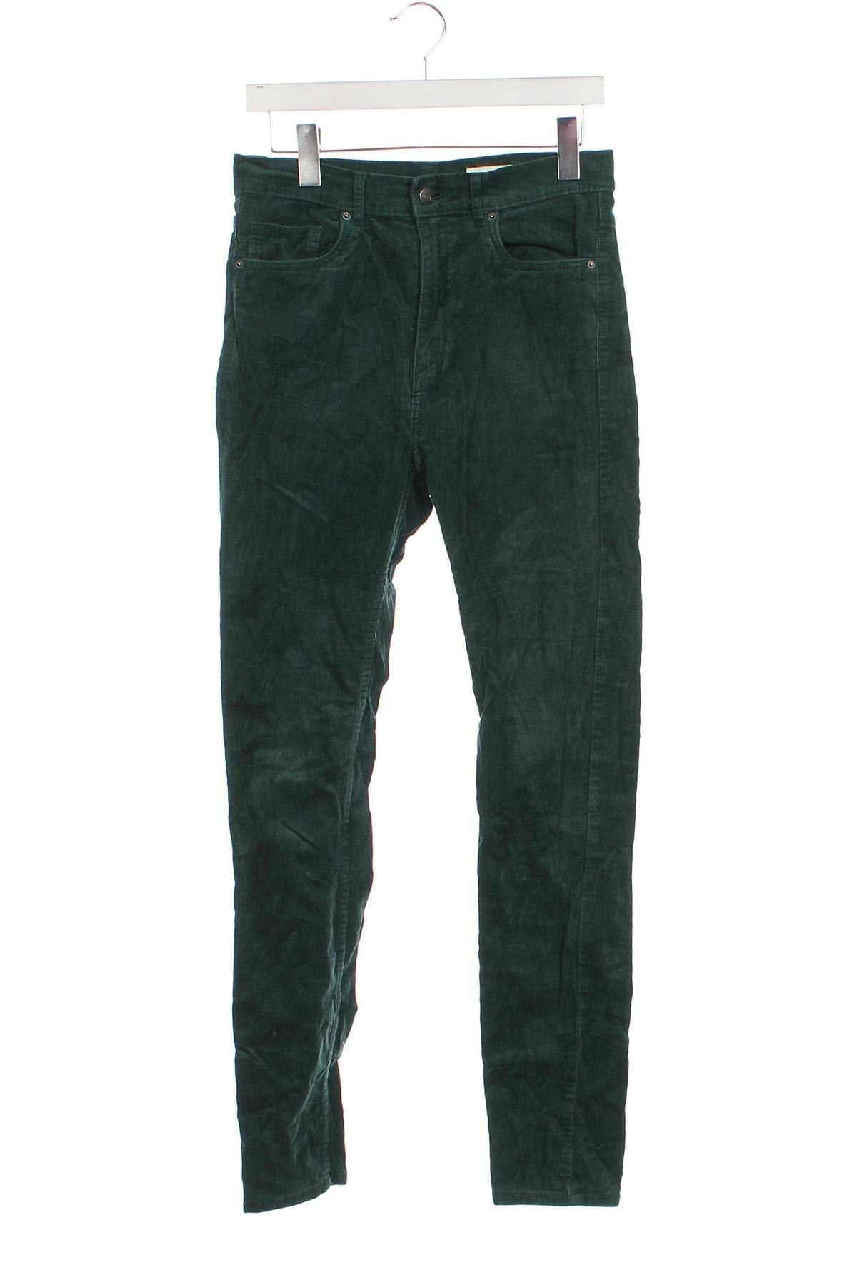 Pantaloni raiați de bărbați Monki, Mărime S, Culoare Verde, Preț 54,99 Lei