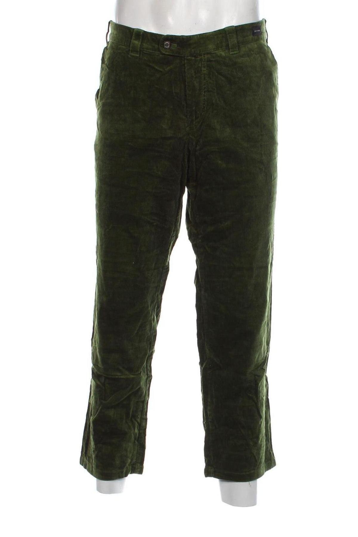 Pantaloni raiați de bărbați Westbury, Mărime L, Culoare Verde, Preț 71,99 Lei