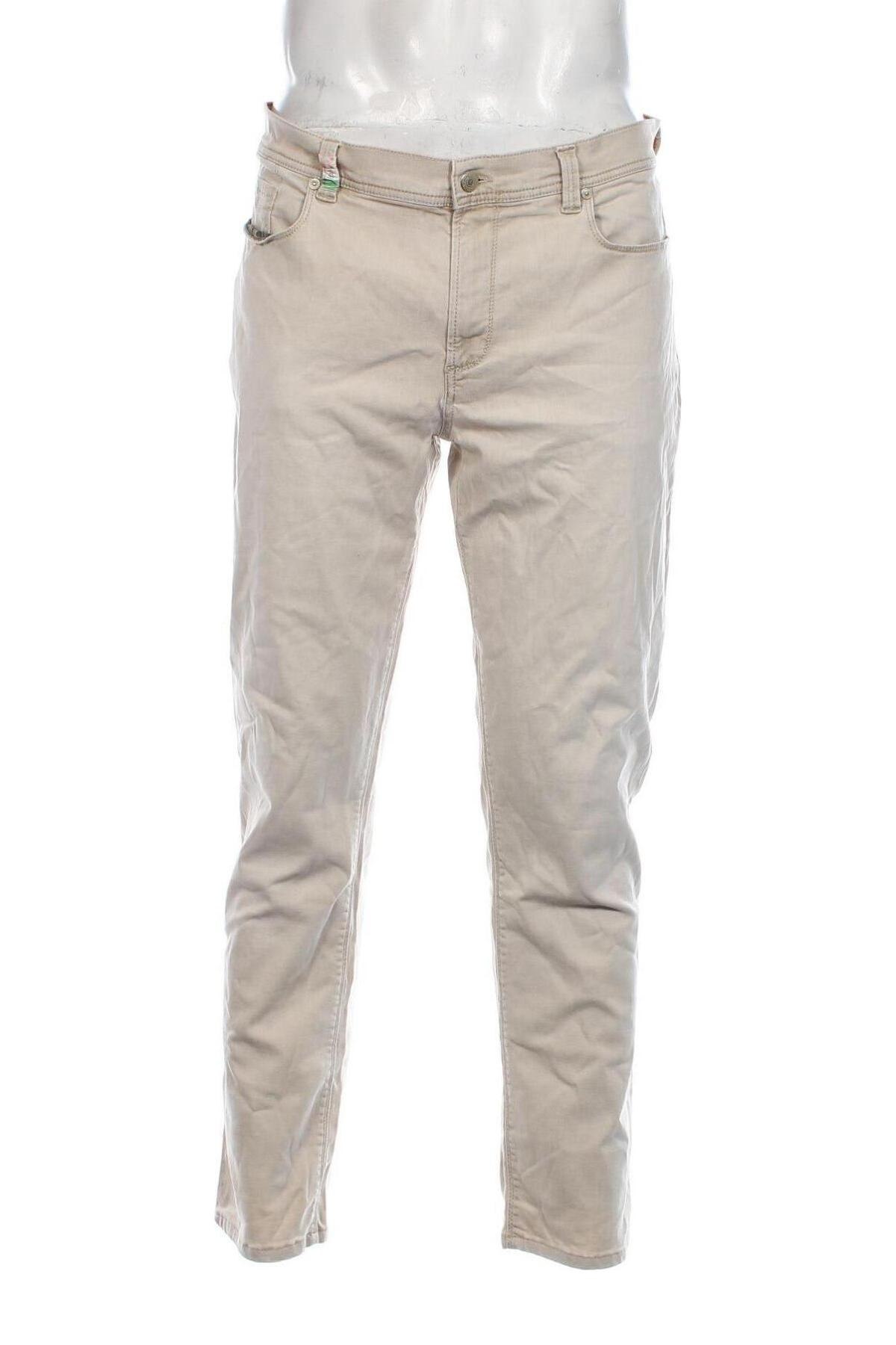 Herren Jeans Alberto, Größe L, Farbe Beige, Preis € 40,99