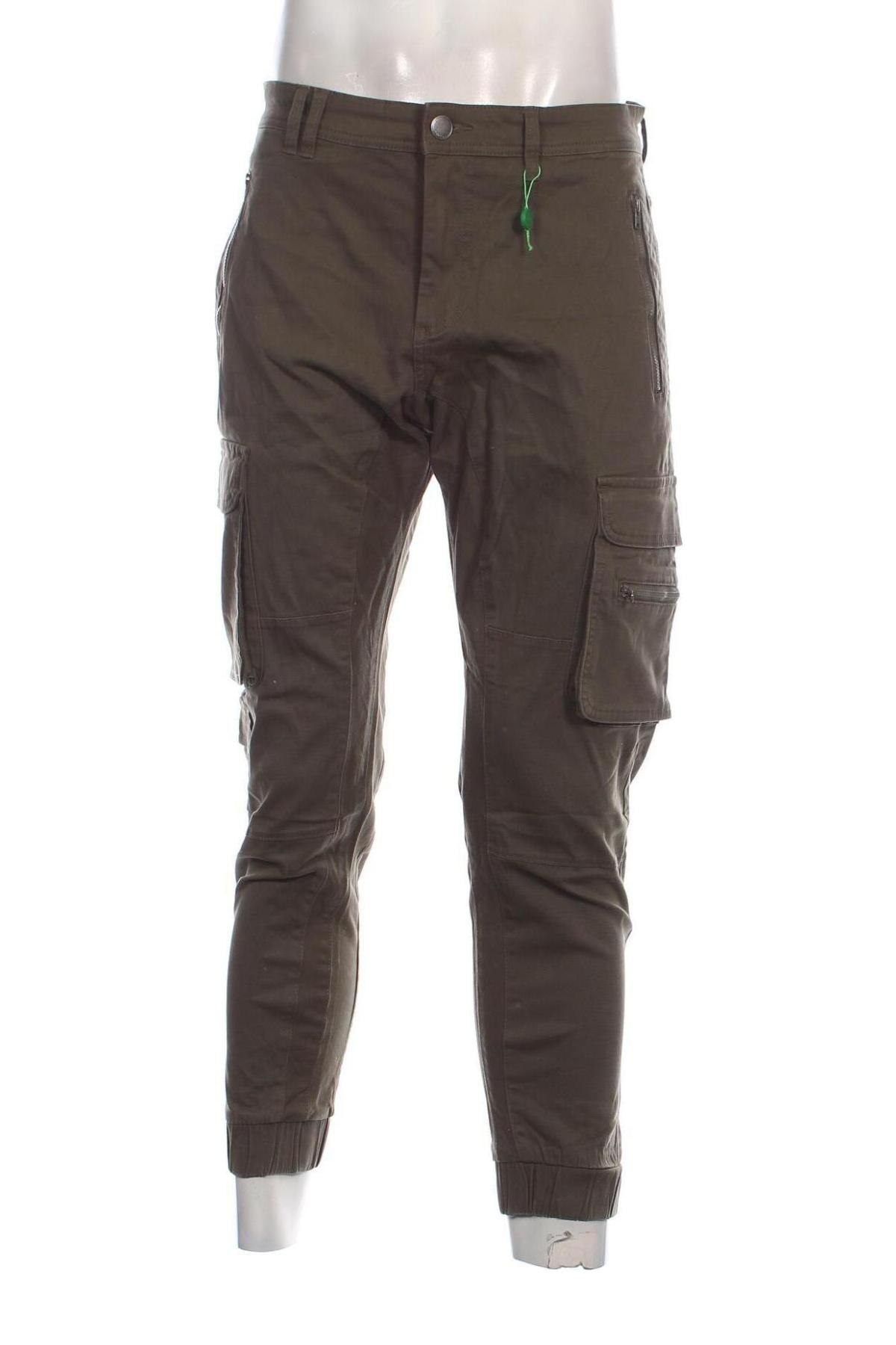 Pantaloni de bărbați Cotton On, Mărime M, Culoare Verde, Preț 203,99 Lei