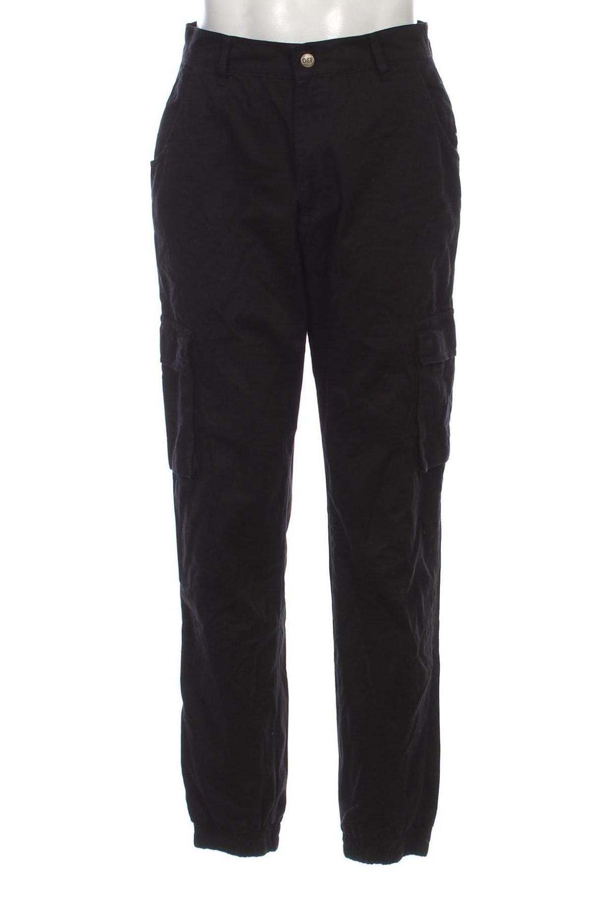 Pantaloni de bărbați DEF, Mărime M, Culoare Negru, Preț 51,99 Lei