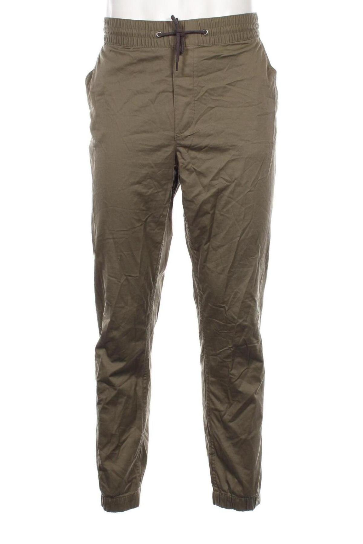 Pantaloni de bărbați H&M L.O.G.G., Mărime L, Culoare Verde, Preț 58,99 Lei