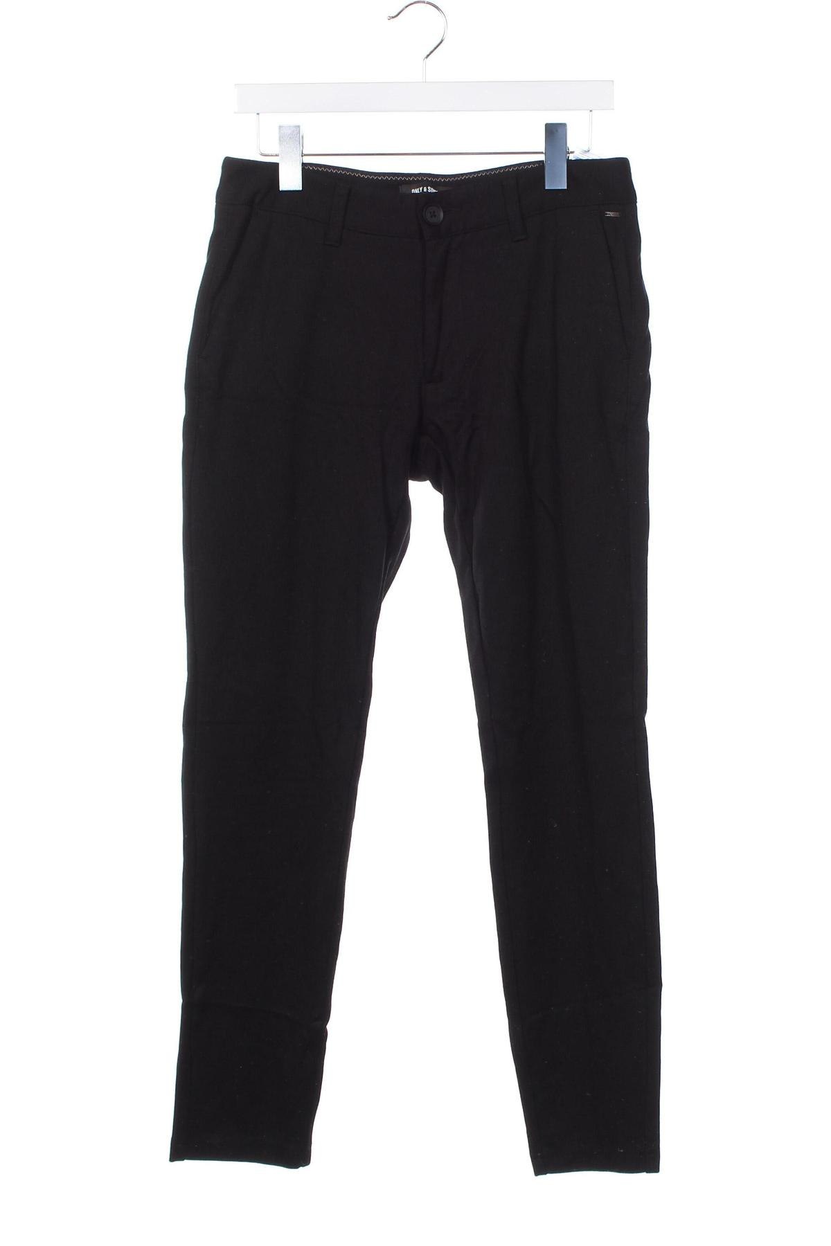 Pantaloni de bărbați Only & Sons, Mărime S, Culoare Negru, Preț 32,99 Lei