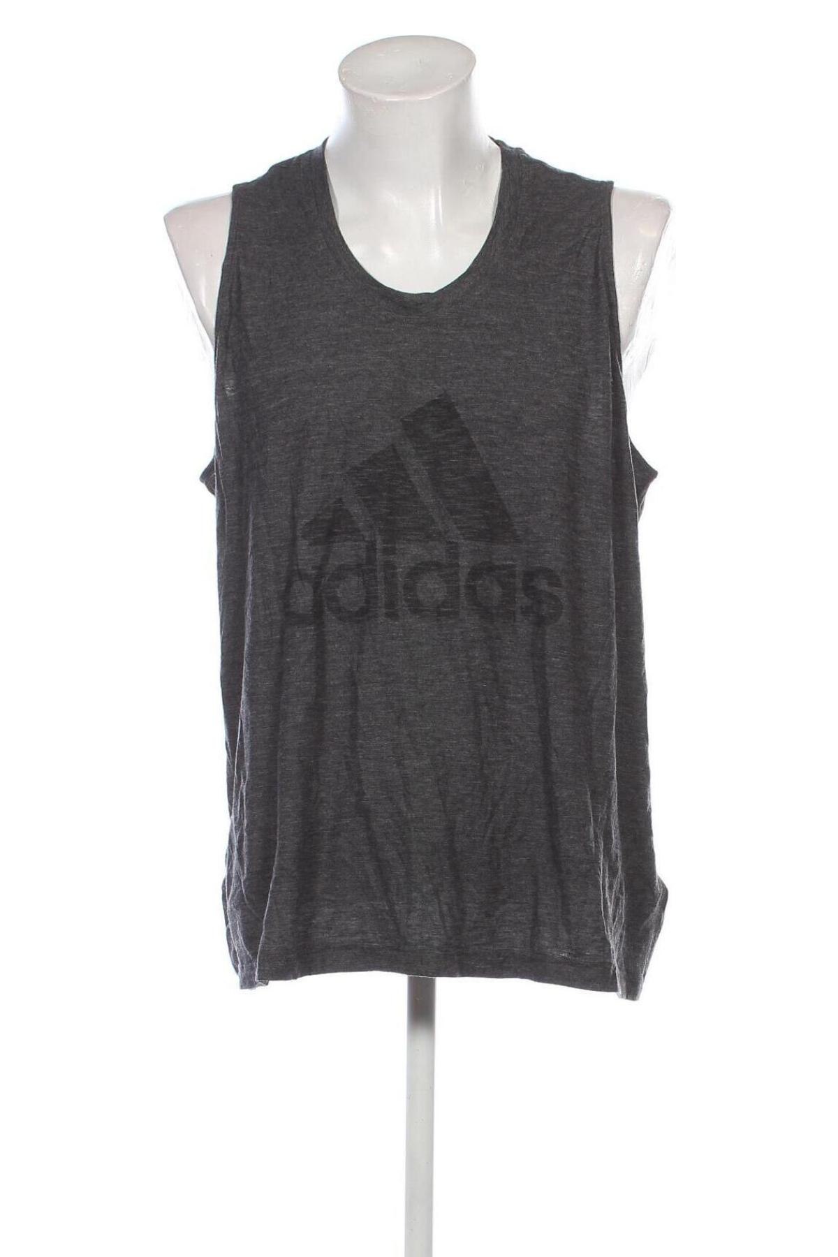 Herren Tanktop Adidas, Größe 3XL, Farbe Grau, Preis € 13,99