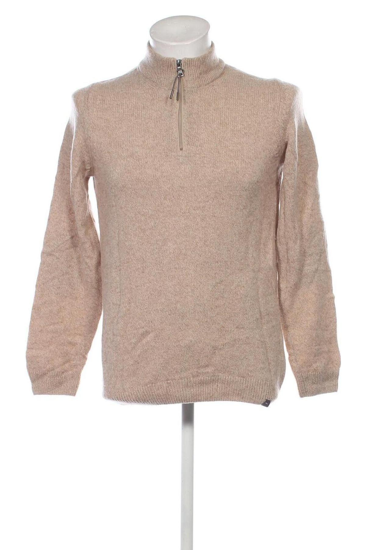 Herrenpullover Brax, Größe M, Farbe Beige, Preis 19,99 €