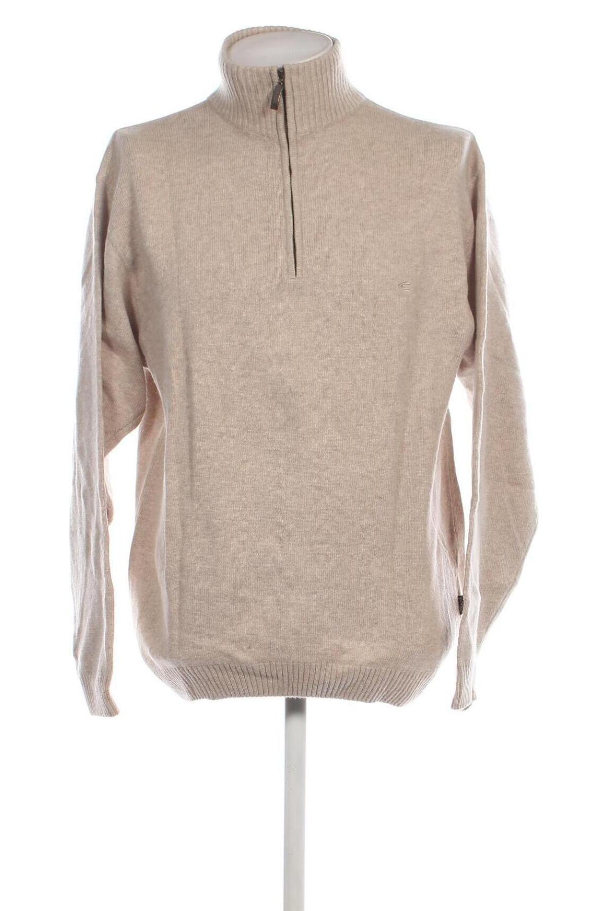 Herrenpullover Camel Active, Größe L, Farbe Beige, Preis 17,99 €