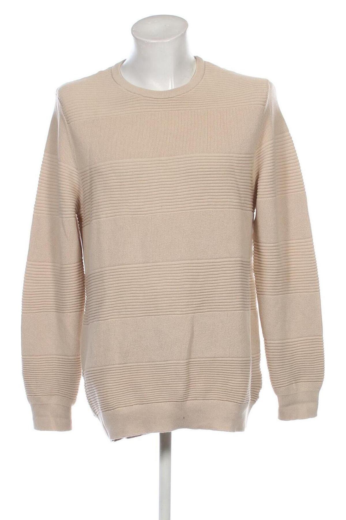 Herrenpullover Dressmann, Größe XL, Farbe Beige, Preis 10,49 €