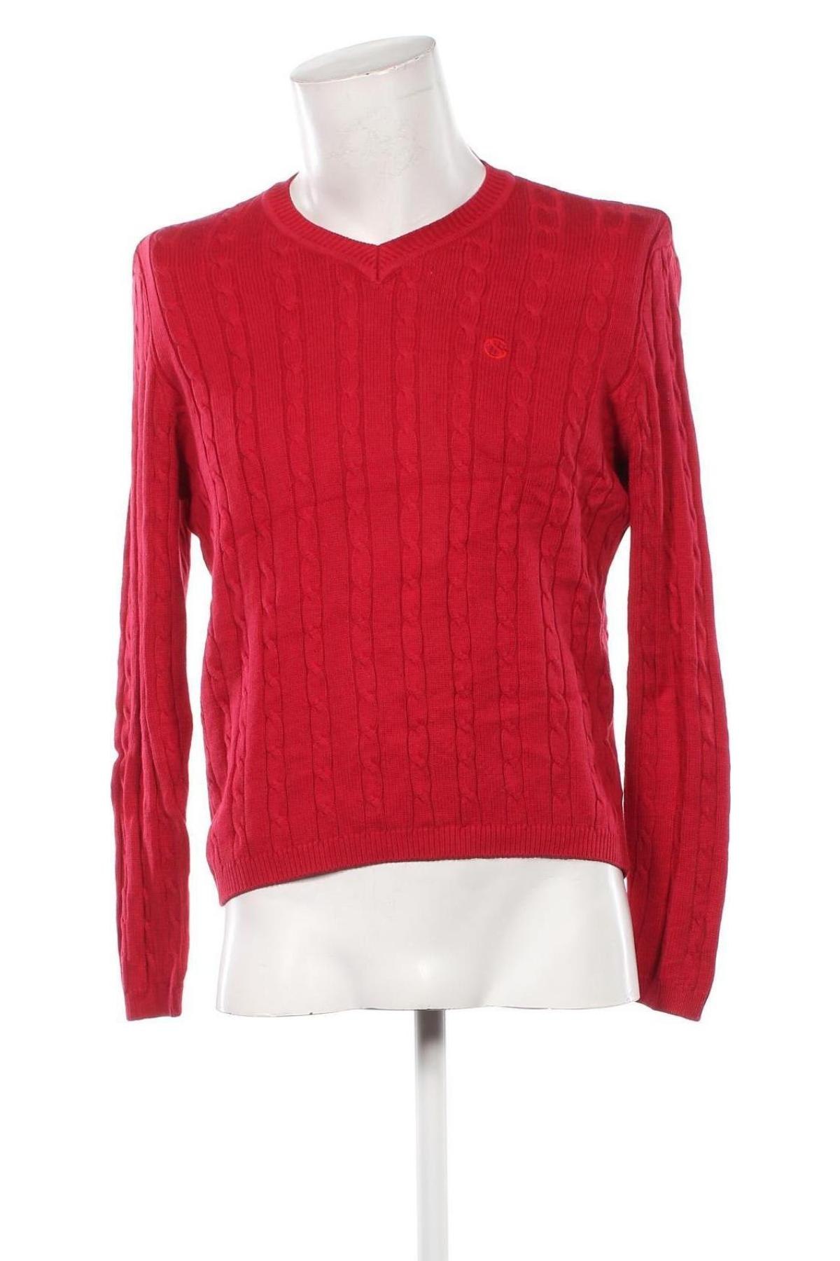 Herrenpullover Georg Stiels, Größe L, Farbe Rot, Preis € 10,49