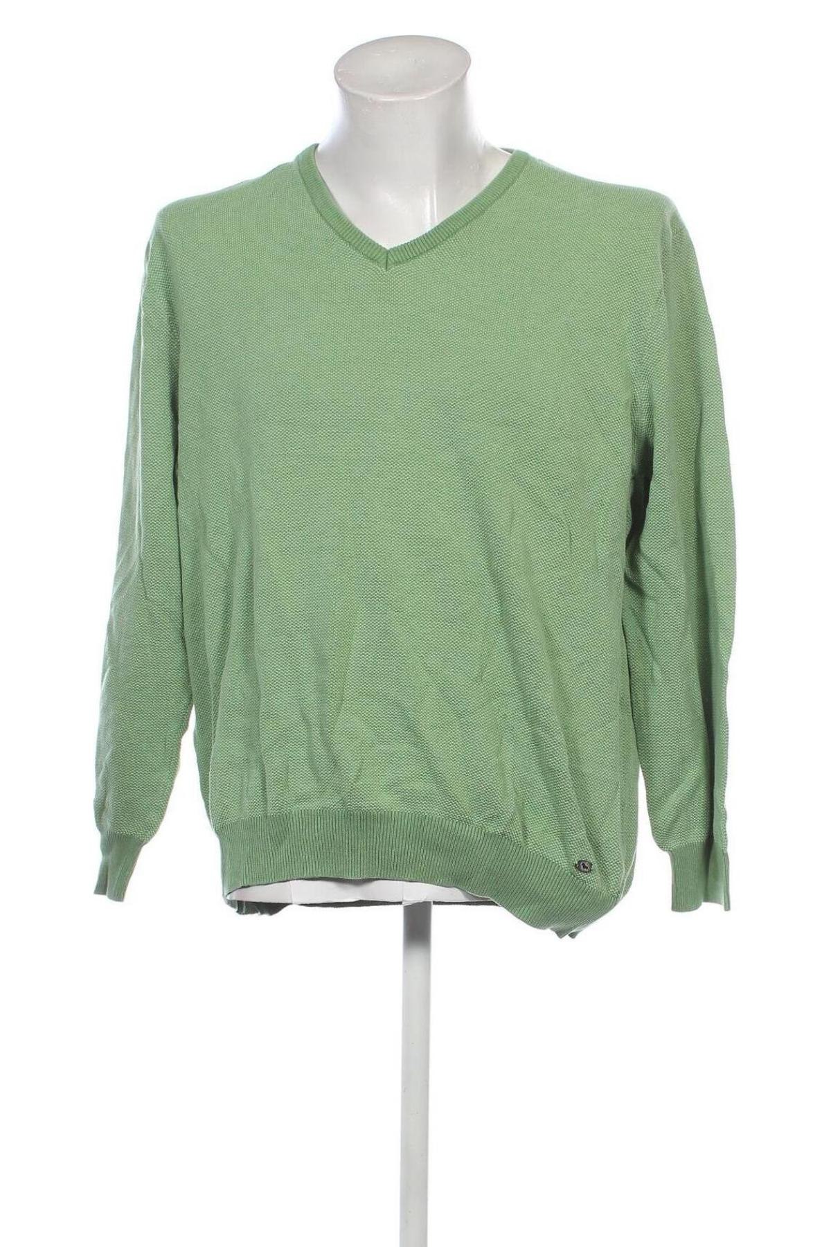 Herrenpullover Jean Carriere, Größe L, Farbe Grün, Preis € 6,49