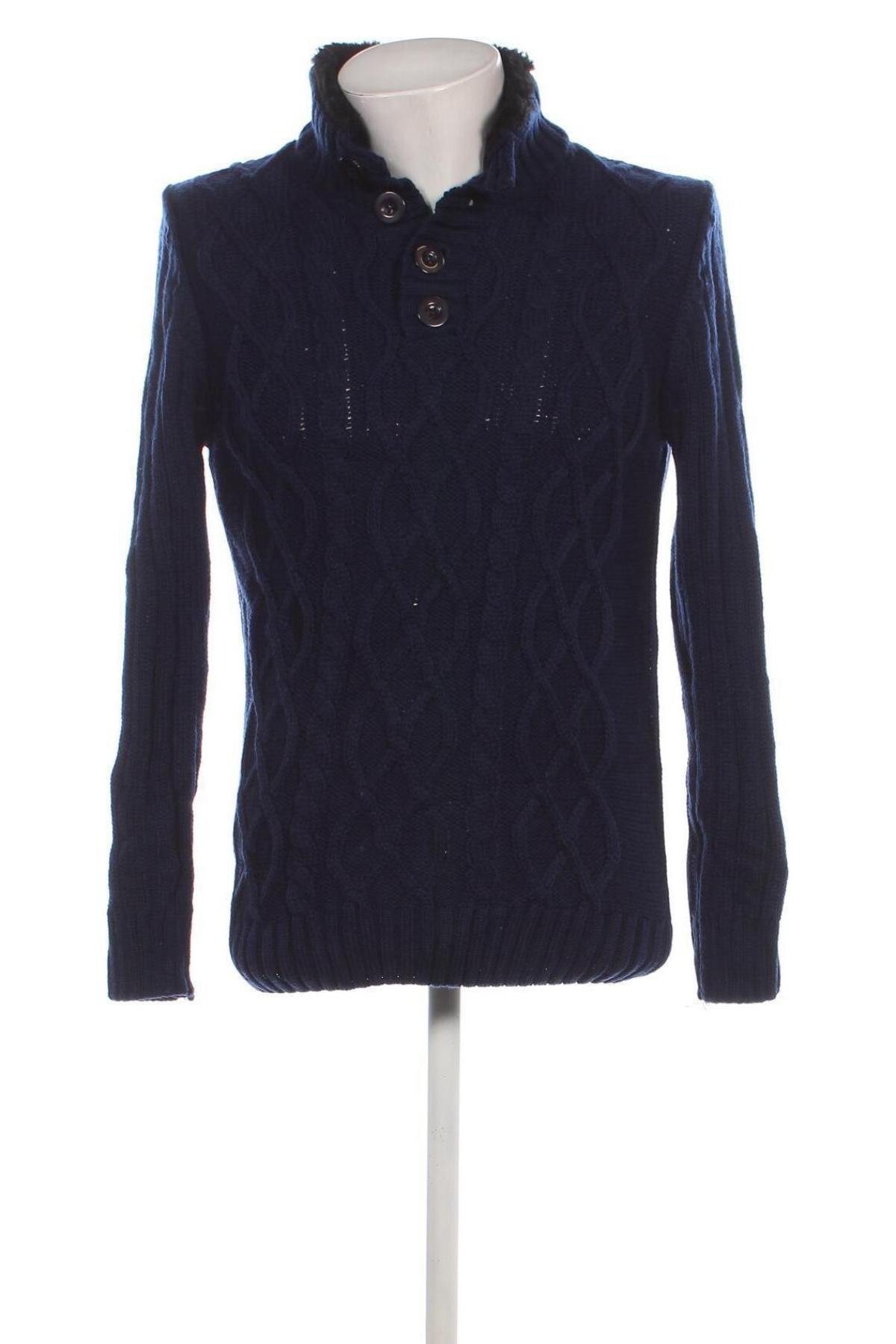 Herrenpullover M&d, Größe M, Farbe Blau, Preis 7,99 €