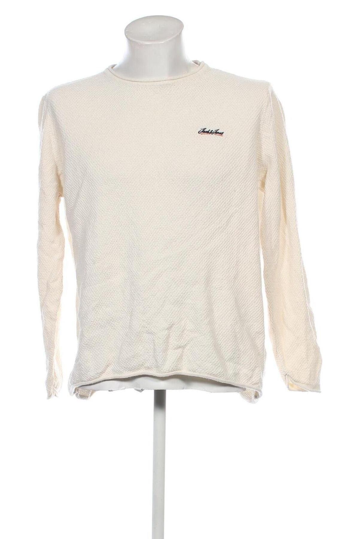 Herrenpullover Originals By Jack & Jones, Größe XXL, Farbe Ecru, Preis 18,99 €