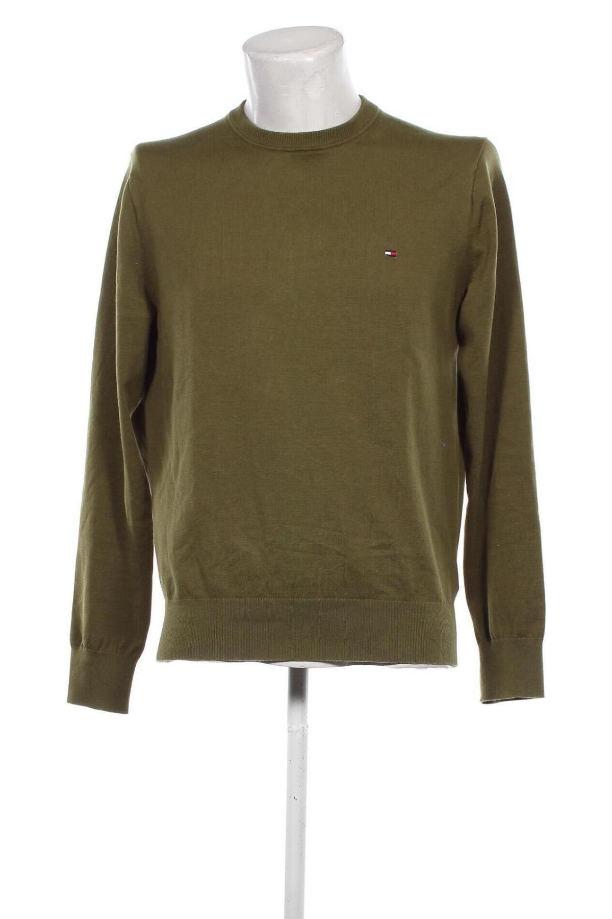 Herrenpullover Tommy Hilfiger, Größe L, Farbe Grün, Preis 98,49 €