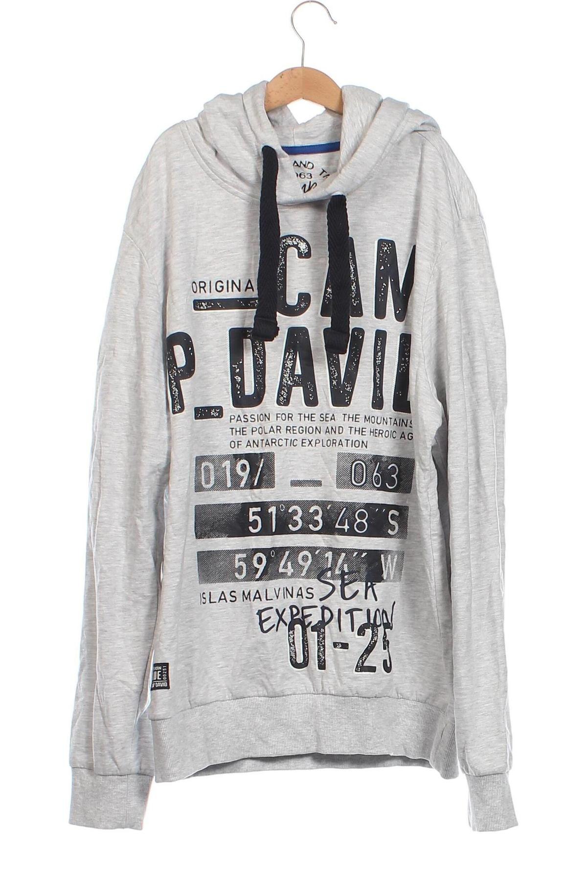 Herren Sweatshirt Camp David, Größe M, Farbe Grau, Preis 28,99 €