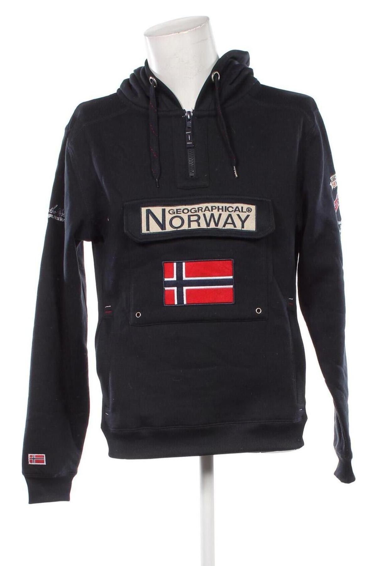 Ανδρικό φούτερ Geographical Norway, Μέγεθος XL, Χρώμα Μαύρο, Τιμή 43,99 €